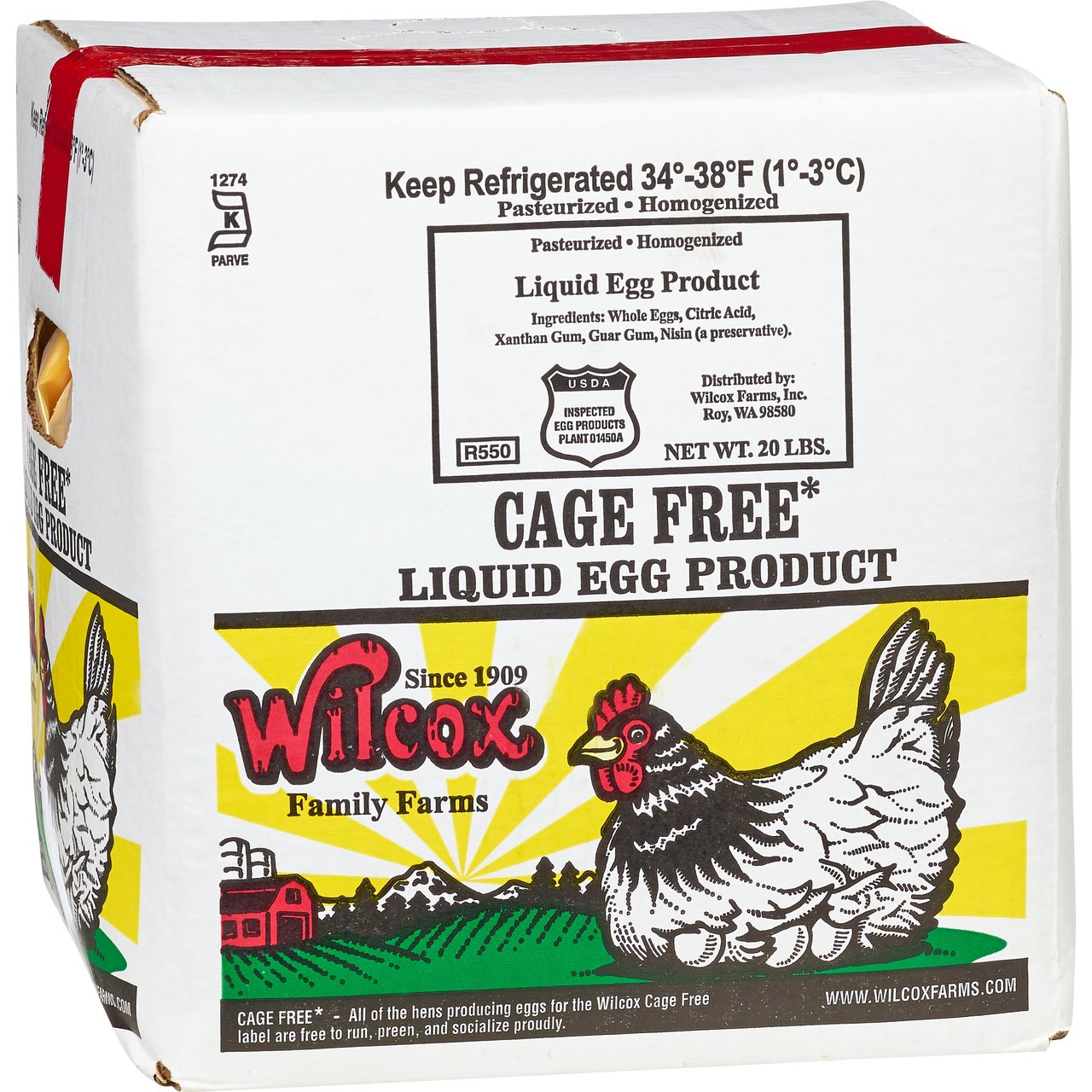 Wilcox Cage Free Liquid Eggs 20 lbs
