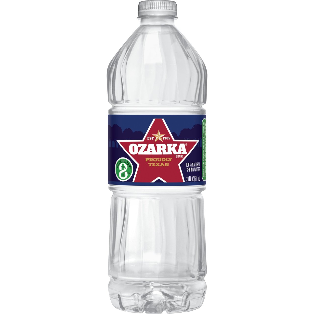 Ozarka 100% Natural Spring Water, 20 fl oz, 28 ct - Image 1