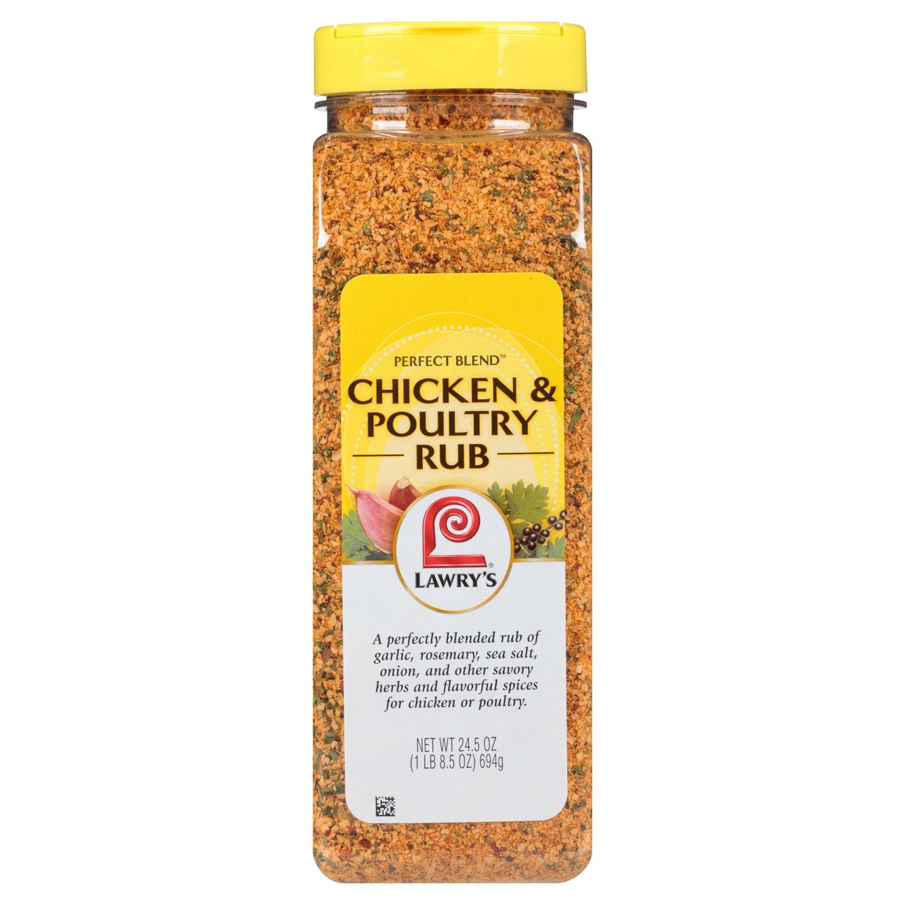 Lawry's Perfect Blend Chicken & Poultry Rub, 24.5 oz (1.53 lbs) - Image 1