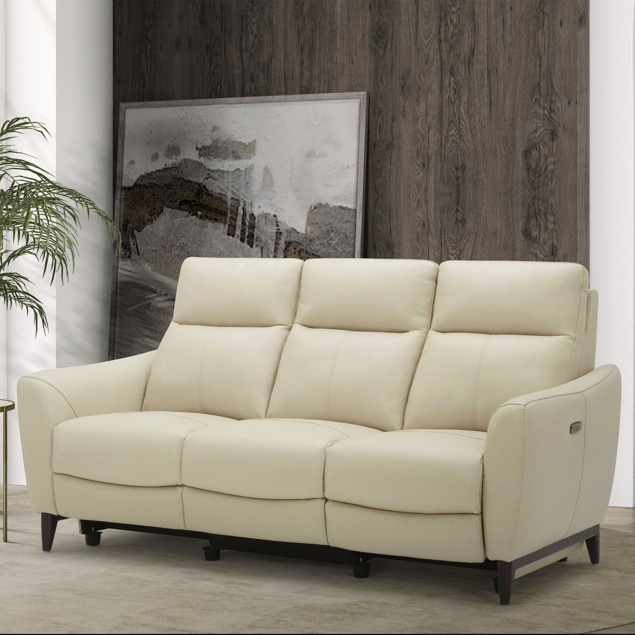 Gilman Creek Crosslin Leather Power Reclining Sofa with Power Headrests - Image 1