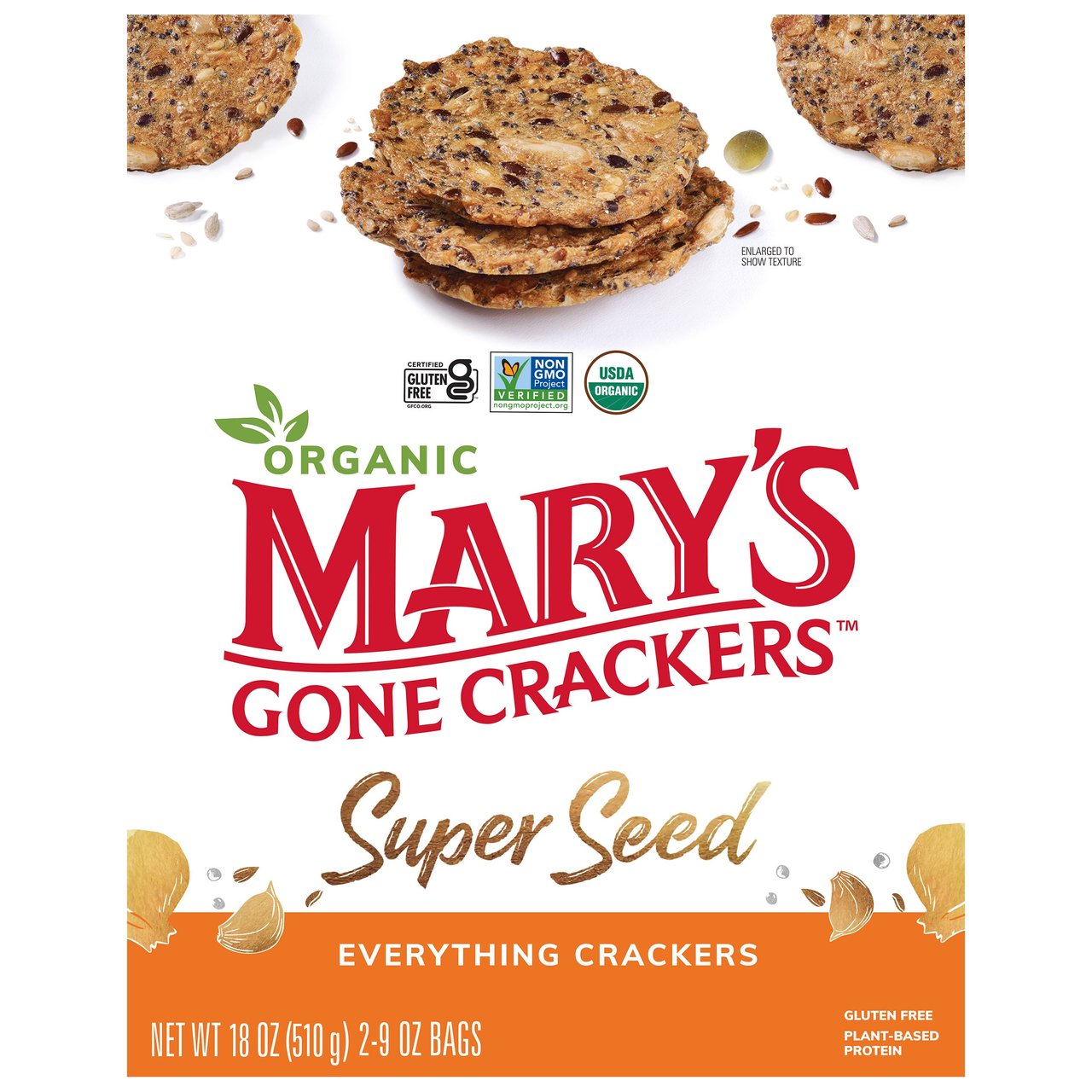 Mary's Gone Crackers Organic Everything Super Seed 18 oz - Image 1
