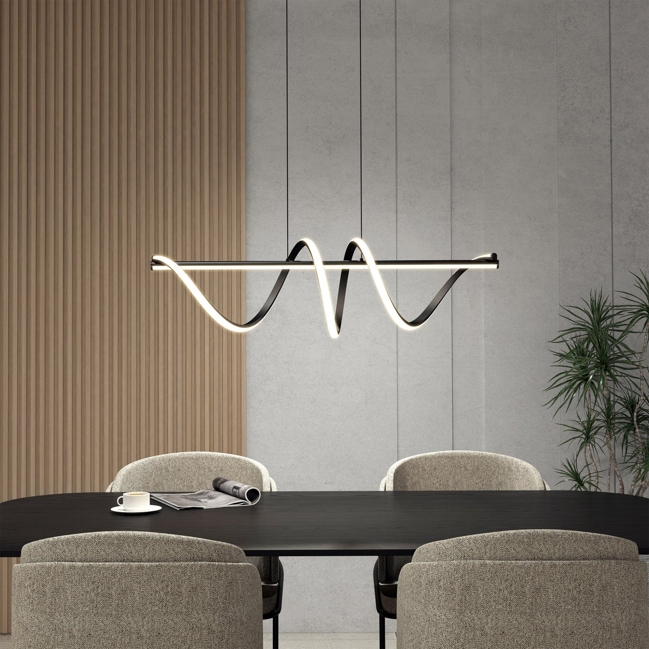 Artika 36" Coda Integrated LED Pendant Light - Image 1