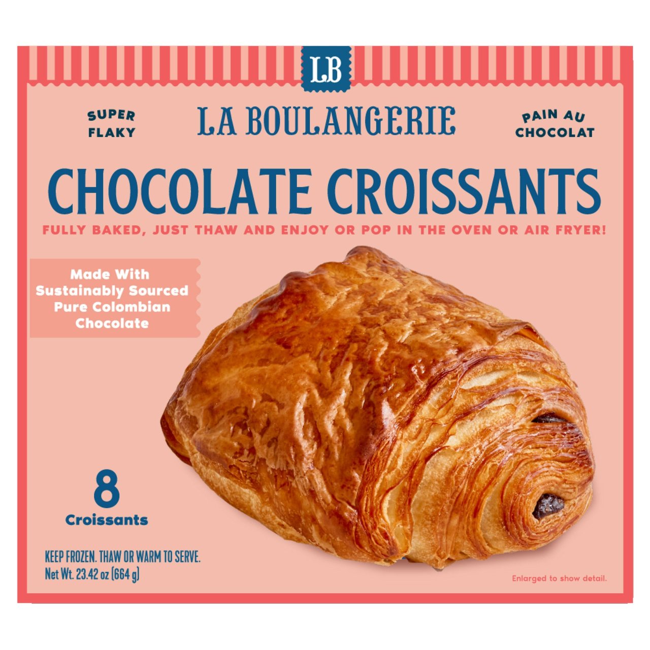 La Boulangerie Chocolate Croissant 8 Count 23.4 Ounces - Image 1