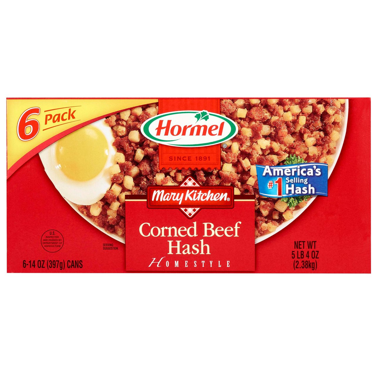 Mary's Kitchen Corned Beef Hash 6/14 oz (5.25 lb) - Image 1