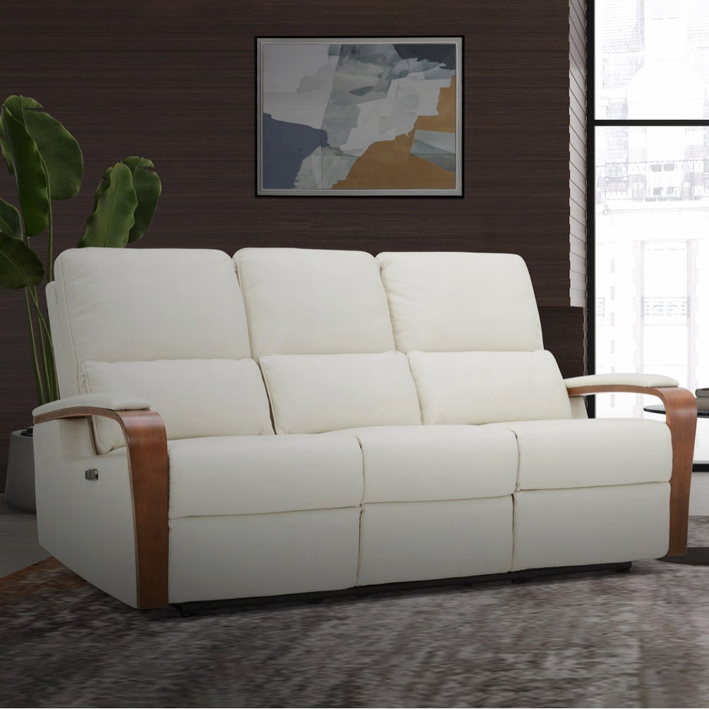 Gilman Creek Hutchins Leather Power Reclining Sofa with Power Headrests - Image 1