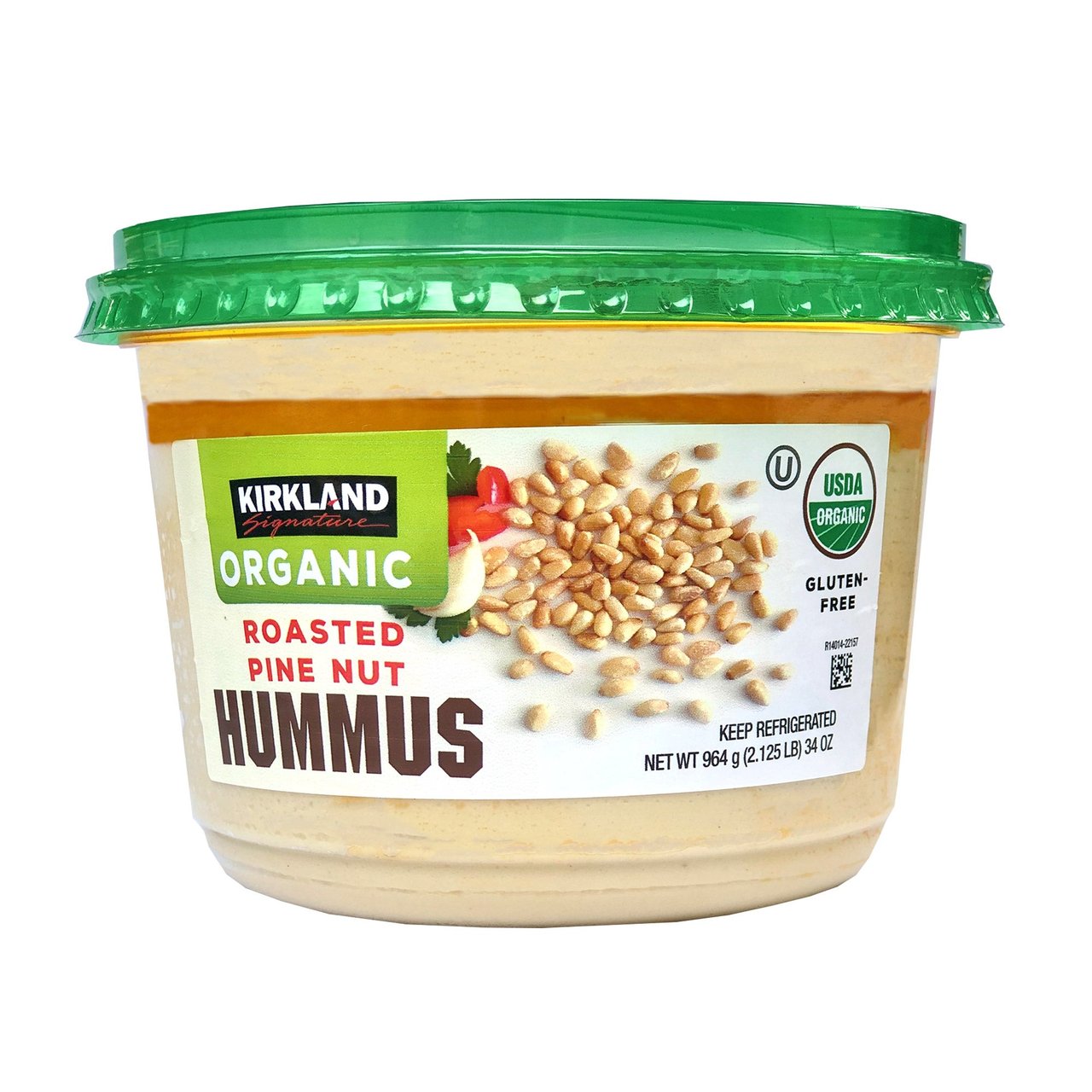 Kirkland Signature Organic Roasted Pine Nut Hummus 34 oz (2.12 lb) - Image 1