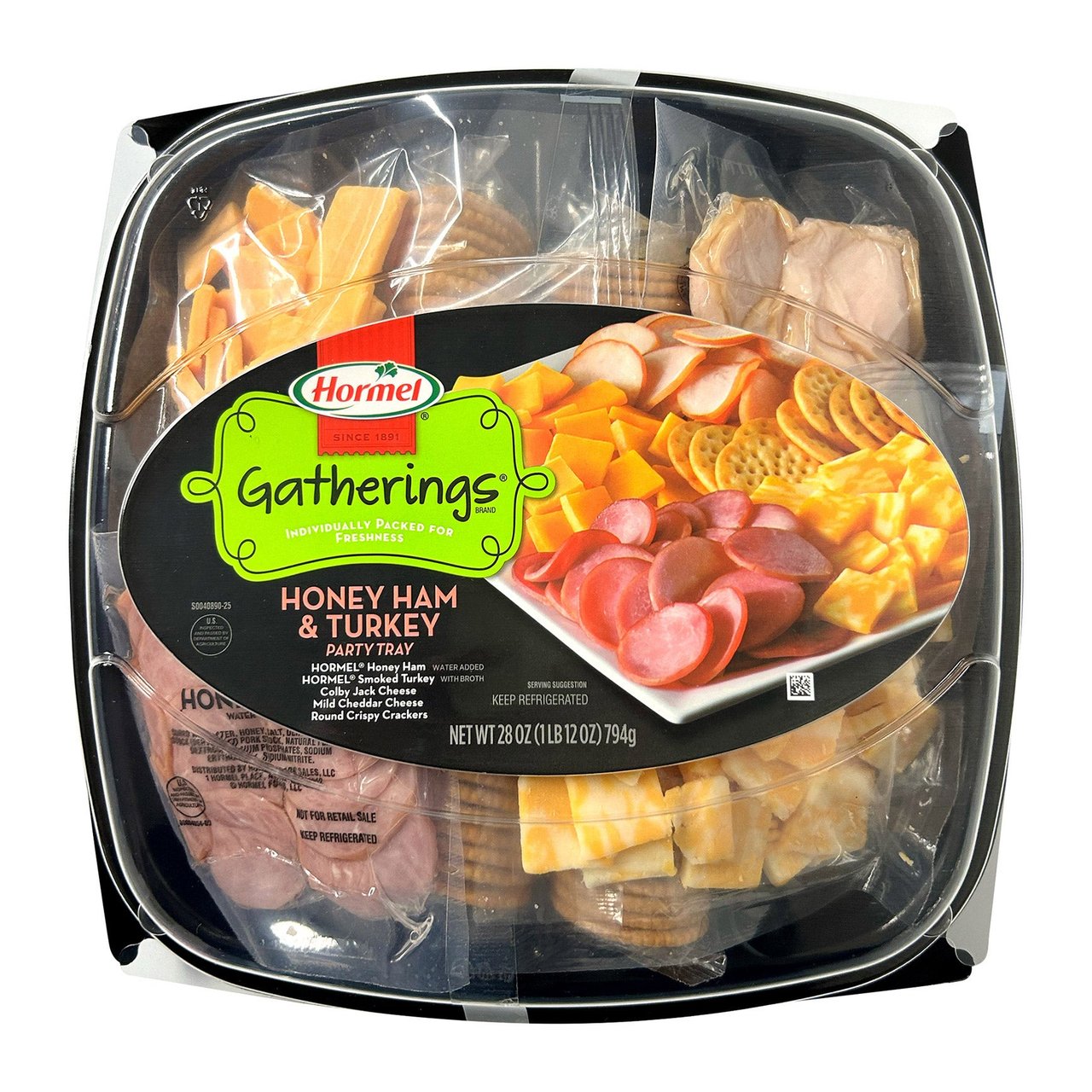 Hormel Gatherings Honey Ham & Turkey Party Tray 1.75 Pounds - Image 1