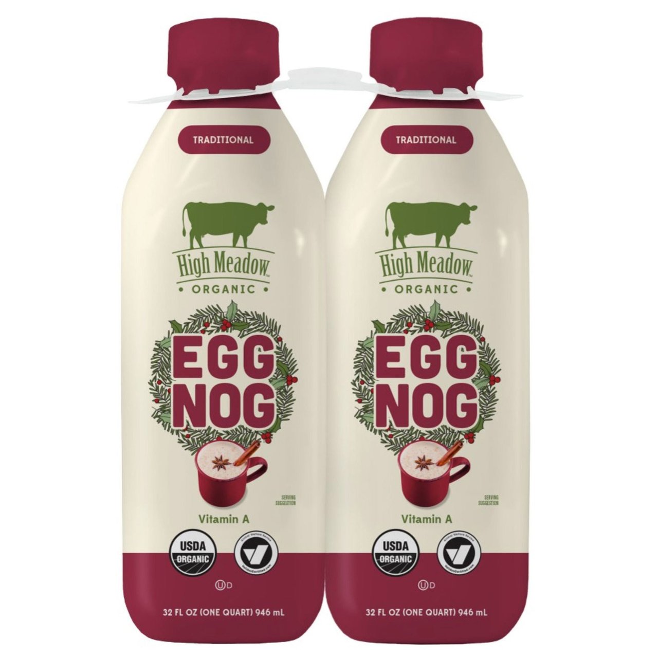 High Meadow Organic Eggnog, 2/32 oz - Image 1