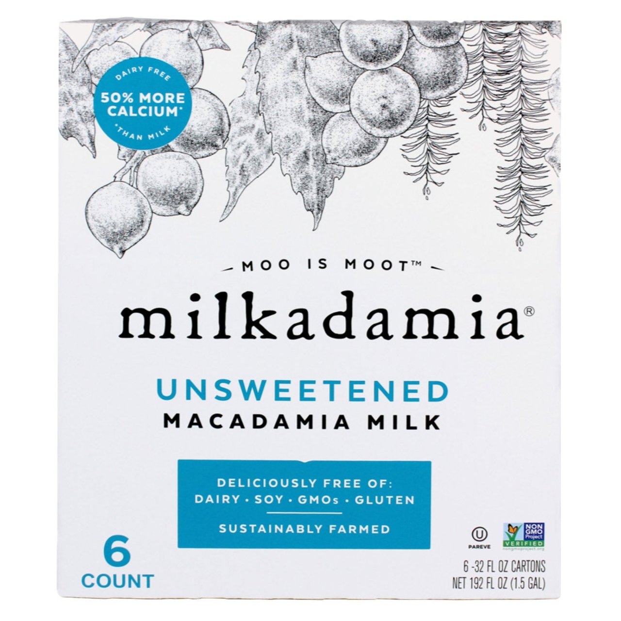 Milkadamia Macadamia Nut Milk 6/32 oz - Image 1