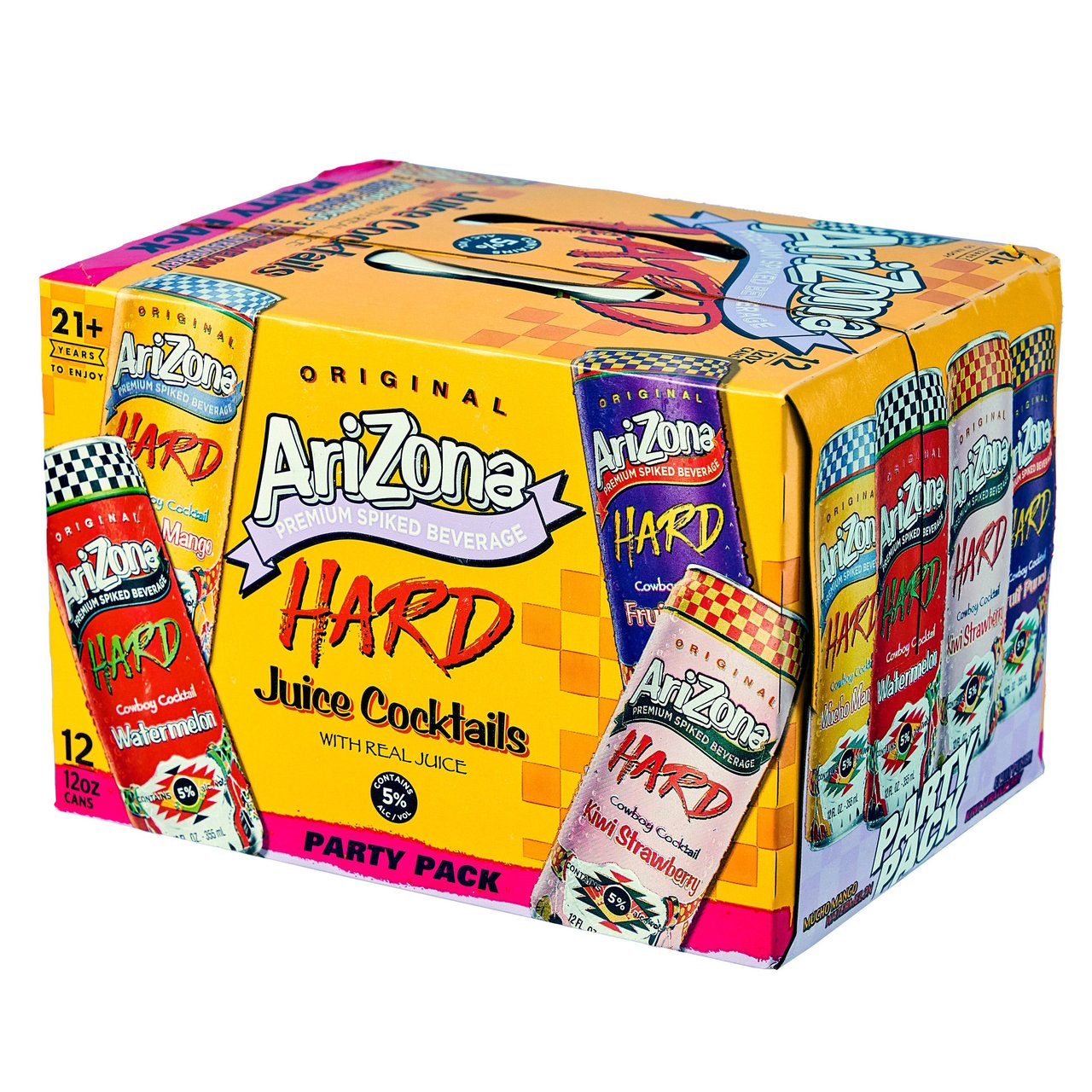 AriZona Hard Juice Cocktail Party Variety Pack, 12/12 oz Cans