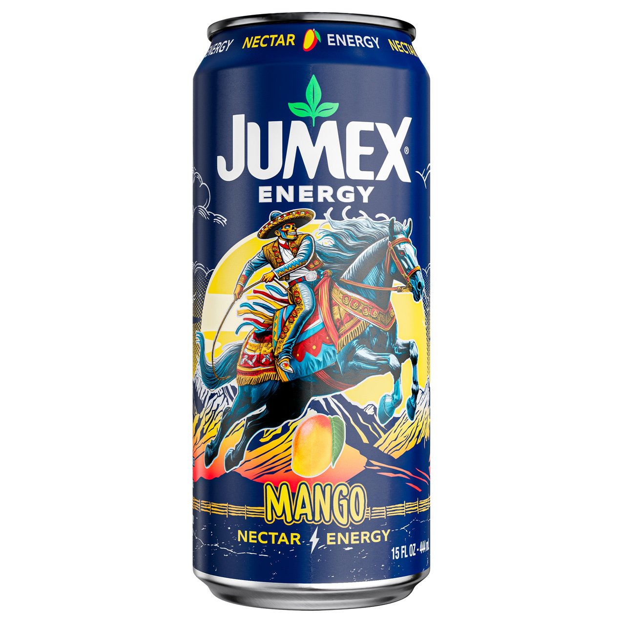 Jumex Energy Mango Nectar Drink, 15 fl oz, 12-Pack - Image 1