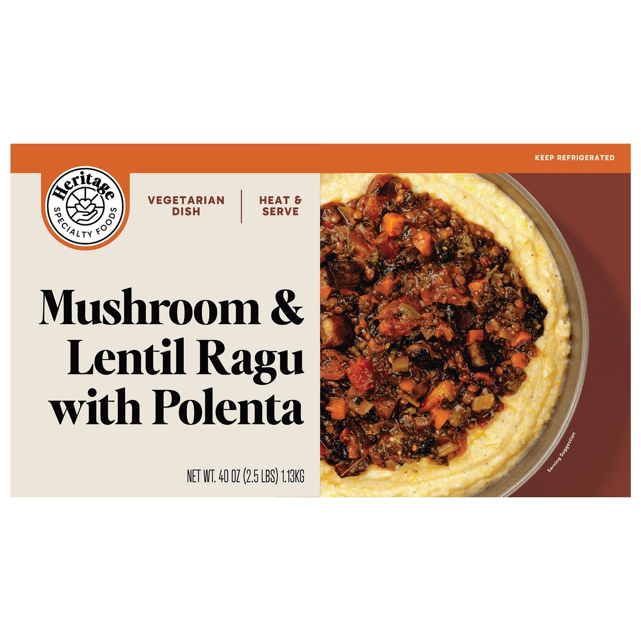 Heritage Foods Mushroom Ragu Polenta, 40 oz - Image 1