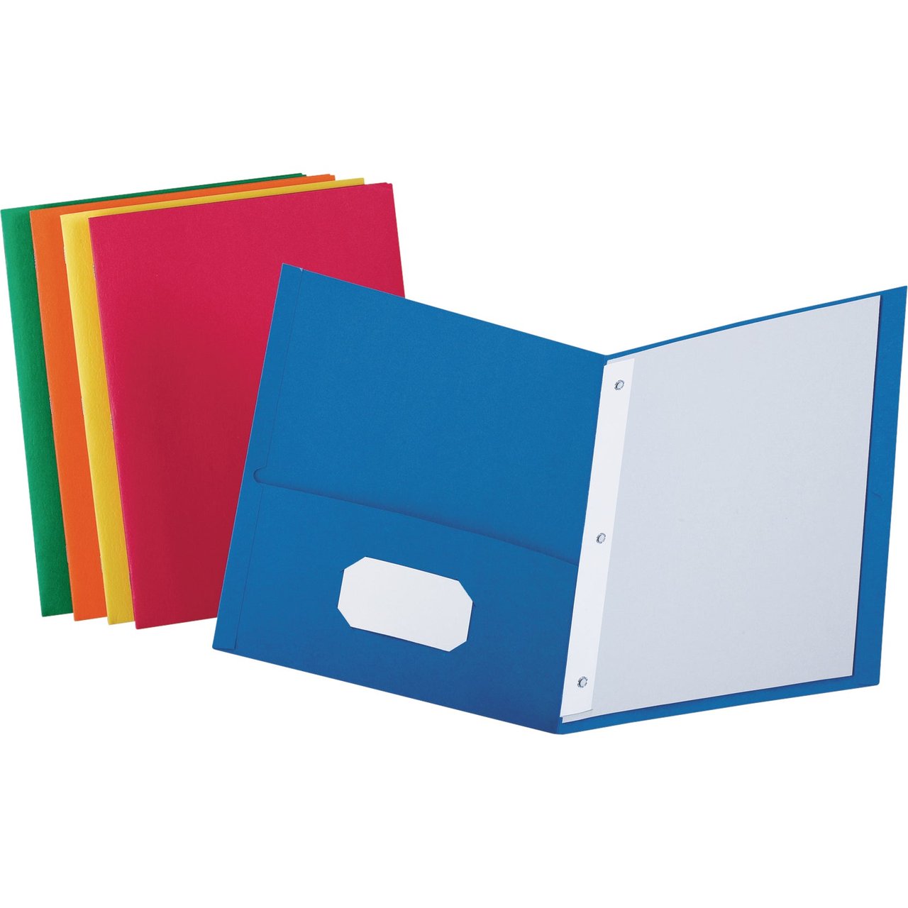 Oxford Twin Pocket Portfolio, Assorted Colors, 50 ct (OXF57713KT)