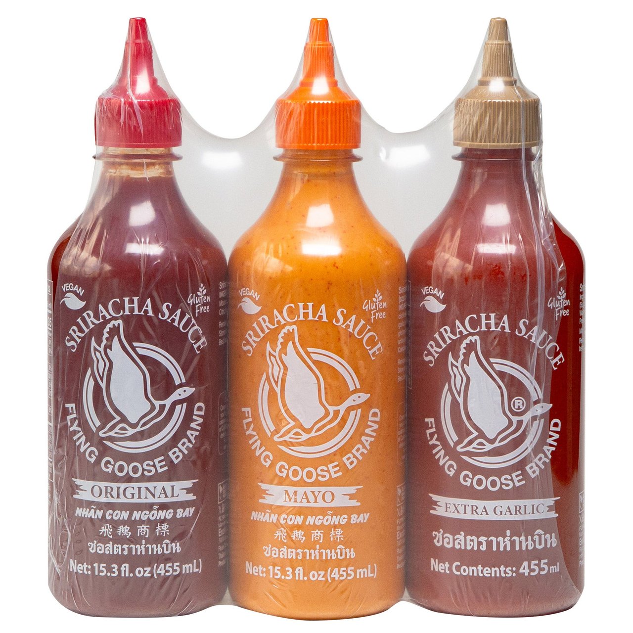 Flying Goose Sriracha Variety Pack, 3 Pack, 15.39 oz Each - Image 1