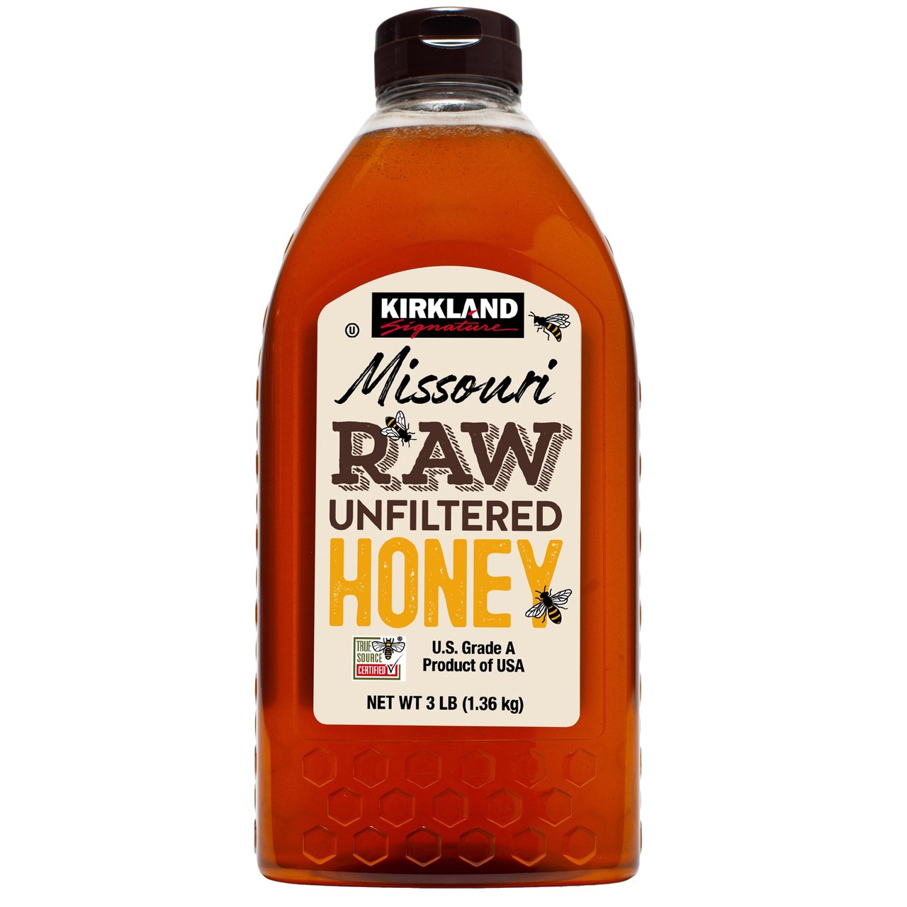 Kirkland Signature Missouri Raw Honey 48 Ounce Bottle - Image 1