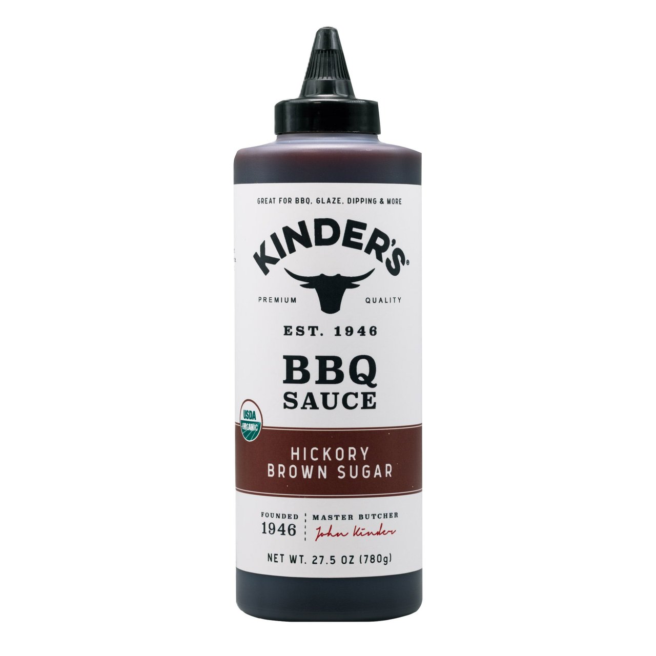 Organic Kinder's Hickory BBQ Sauce, 27 Ounces - Image 1