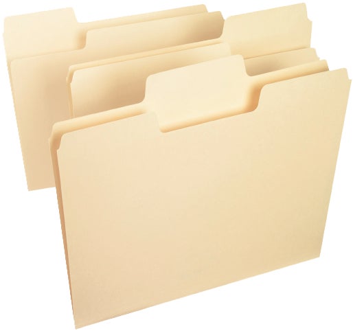 Smead Letter Size Super Tab File Folders, SMD10301, 100-Count
