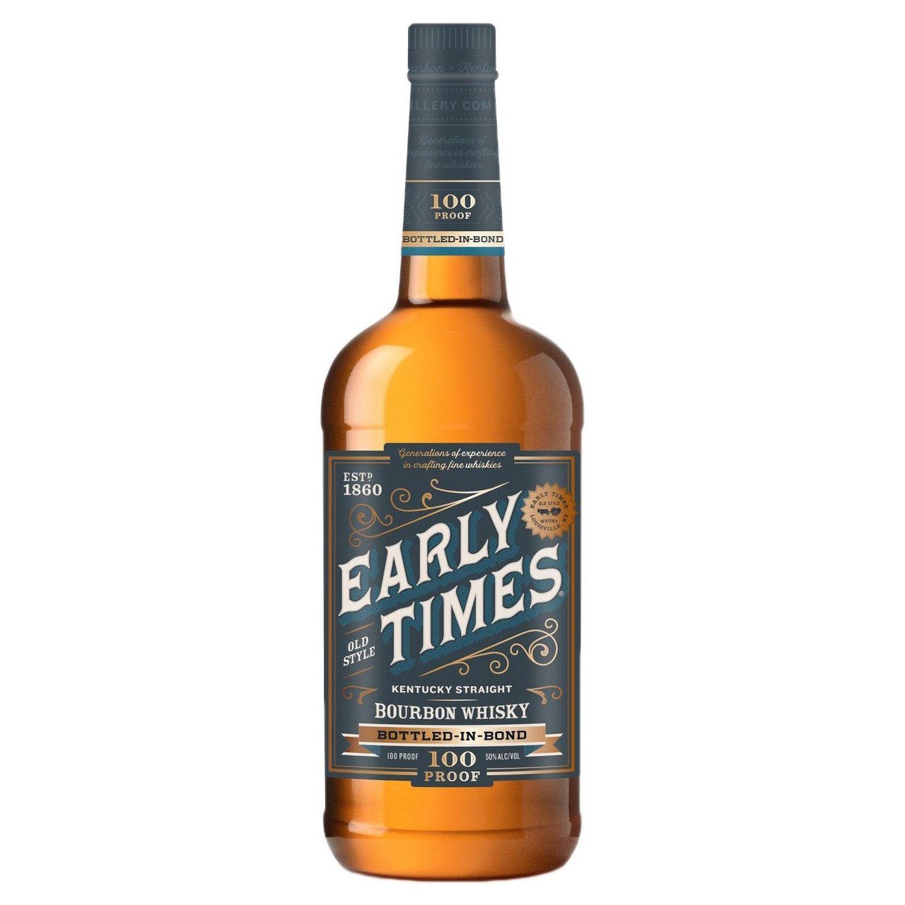 Early Times Bottled in Bond Kentucky Straight Bourbon Whiskey (Case of 12, 1L)