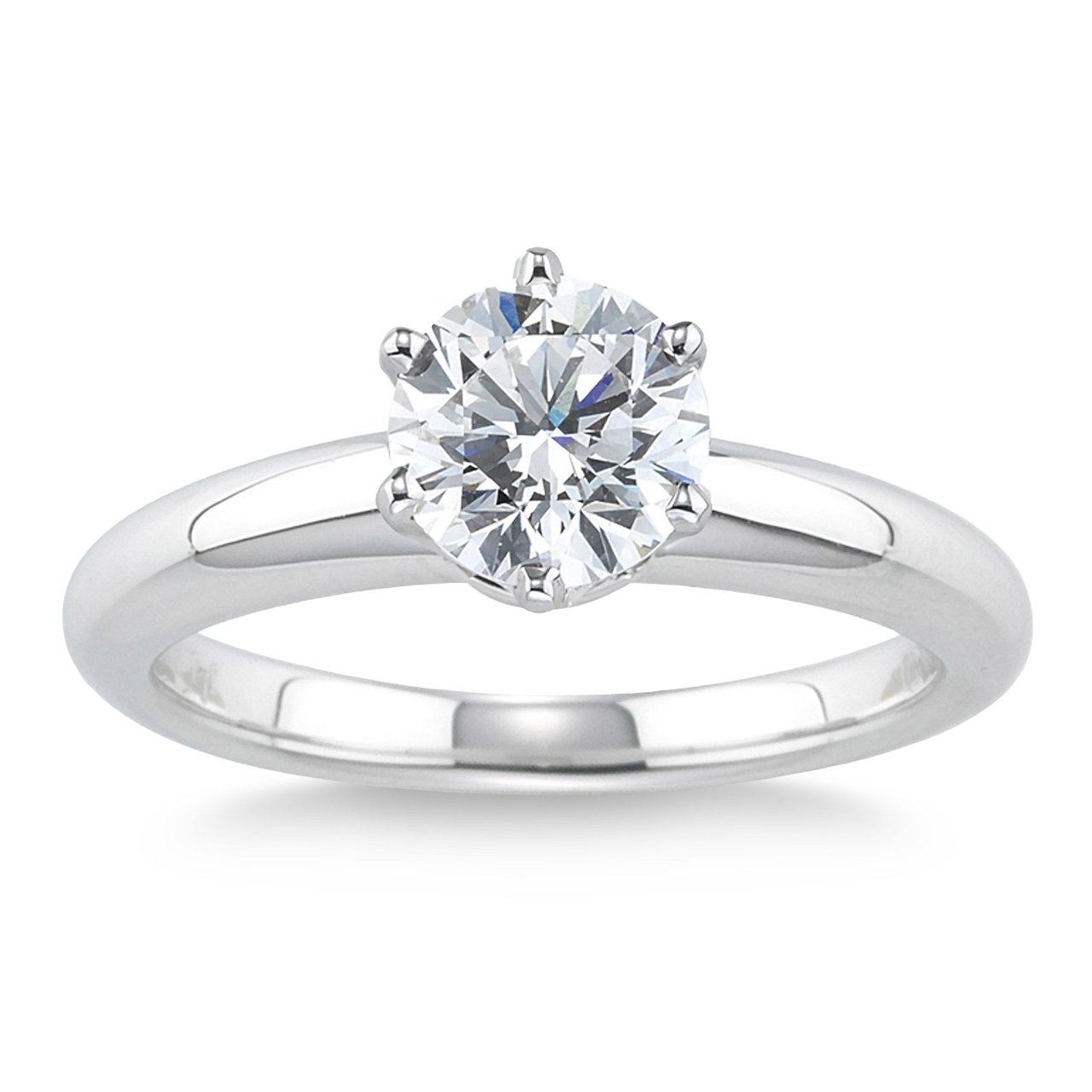 1.50ct Round Brilliant Diamond Platinum Solitaire Ring - VS2 Clarity, I Color - Image 1