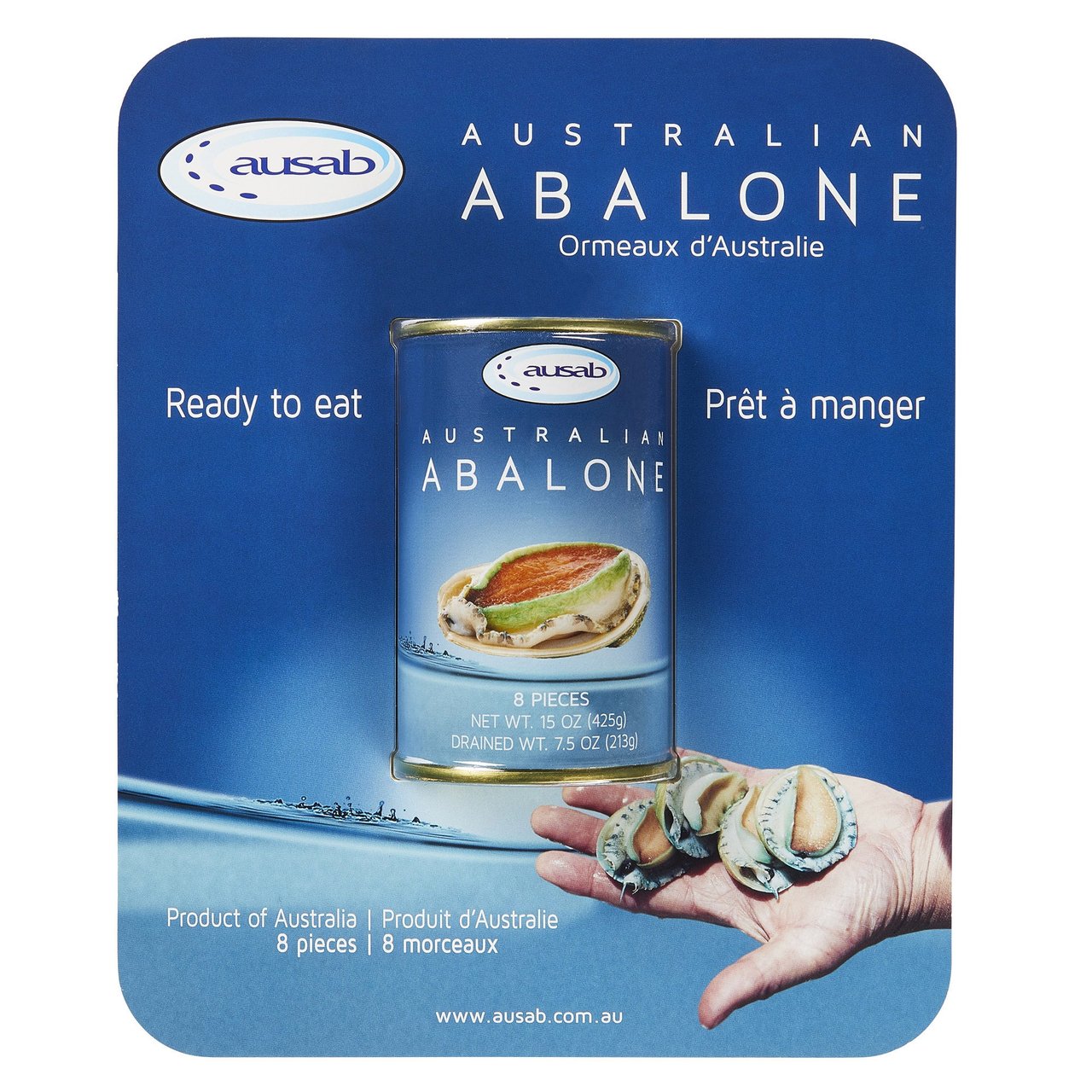 Canned Abalone, Product of Australia, 15 Ounces - Image 1