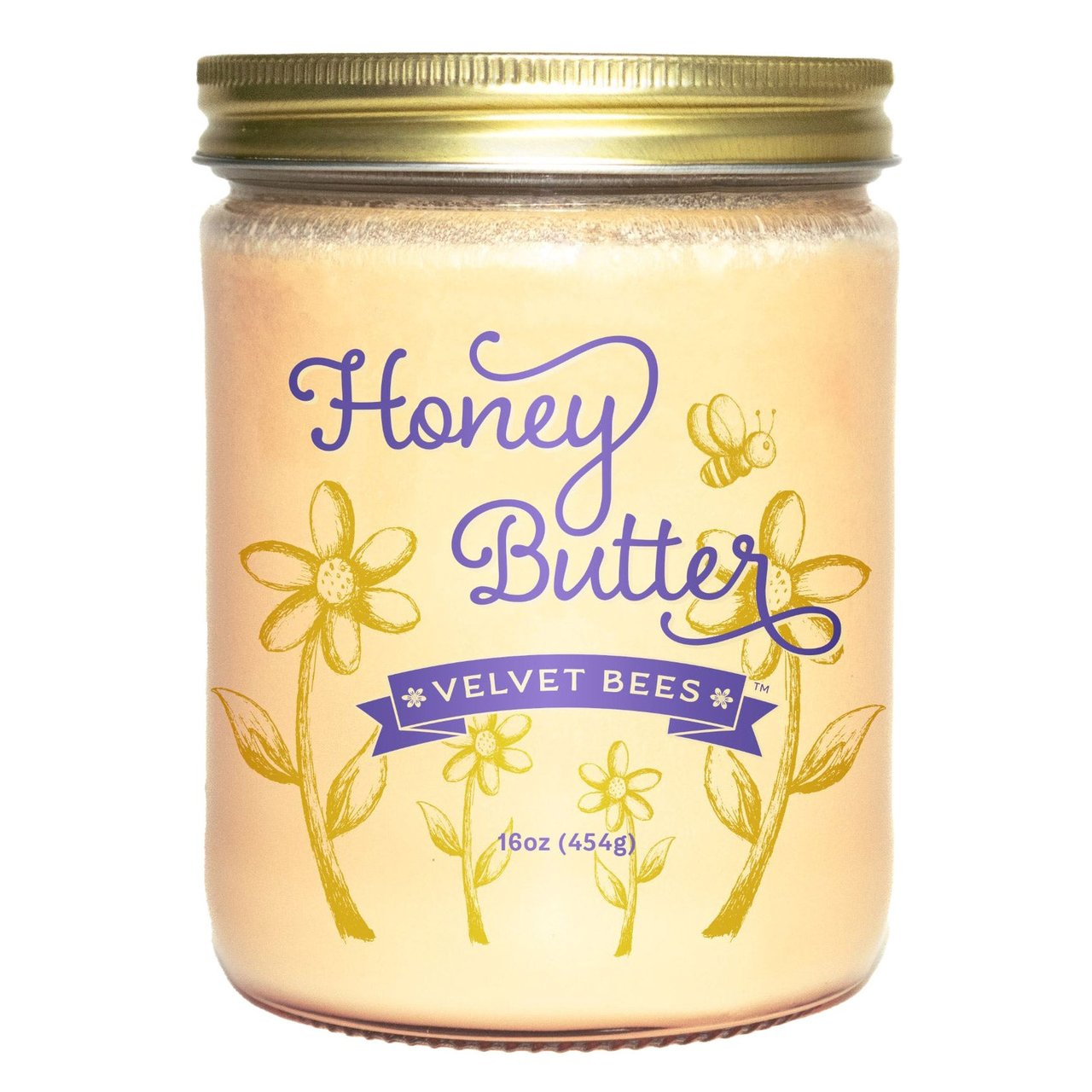Velvet Bees Honey Butter, 16 oz - Image 1