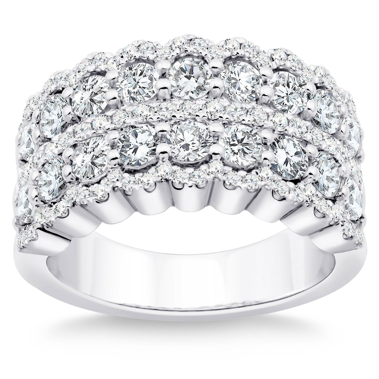 Platinum VS2 I 2.00 CTW Round Diamond Band - Image 1