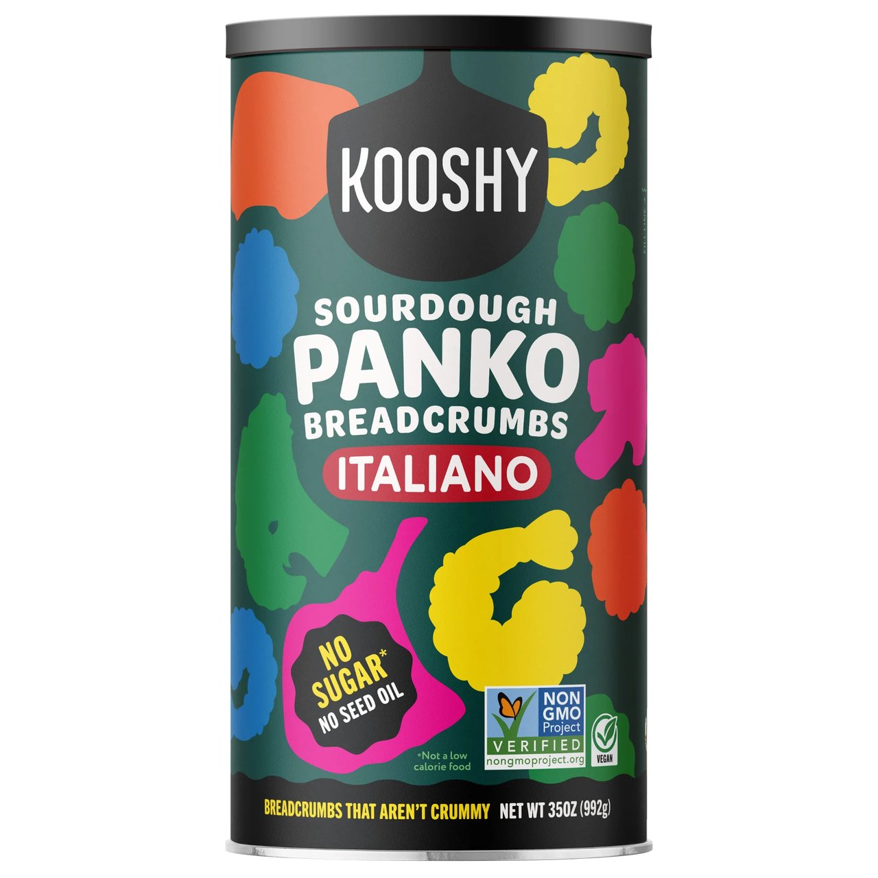 Kooshy Italiano Sourdough Panko Breadcrumbs 35 Ounce Canister - Image 1