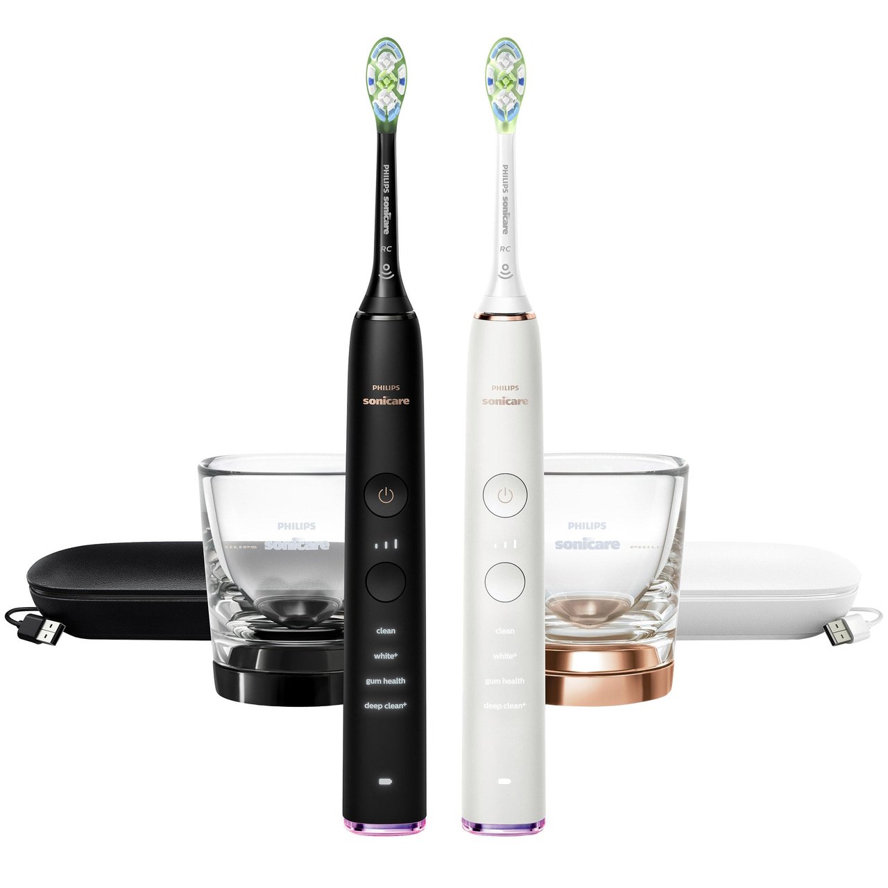 Philips Sonicare DiamondClean Smart Electric Toothbrush Handles, 2-Pack - Image 1