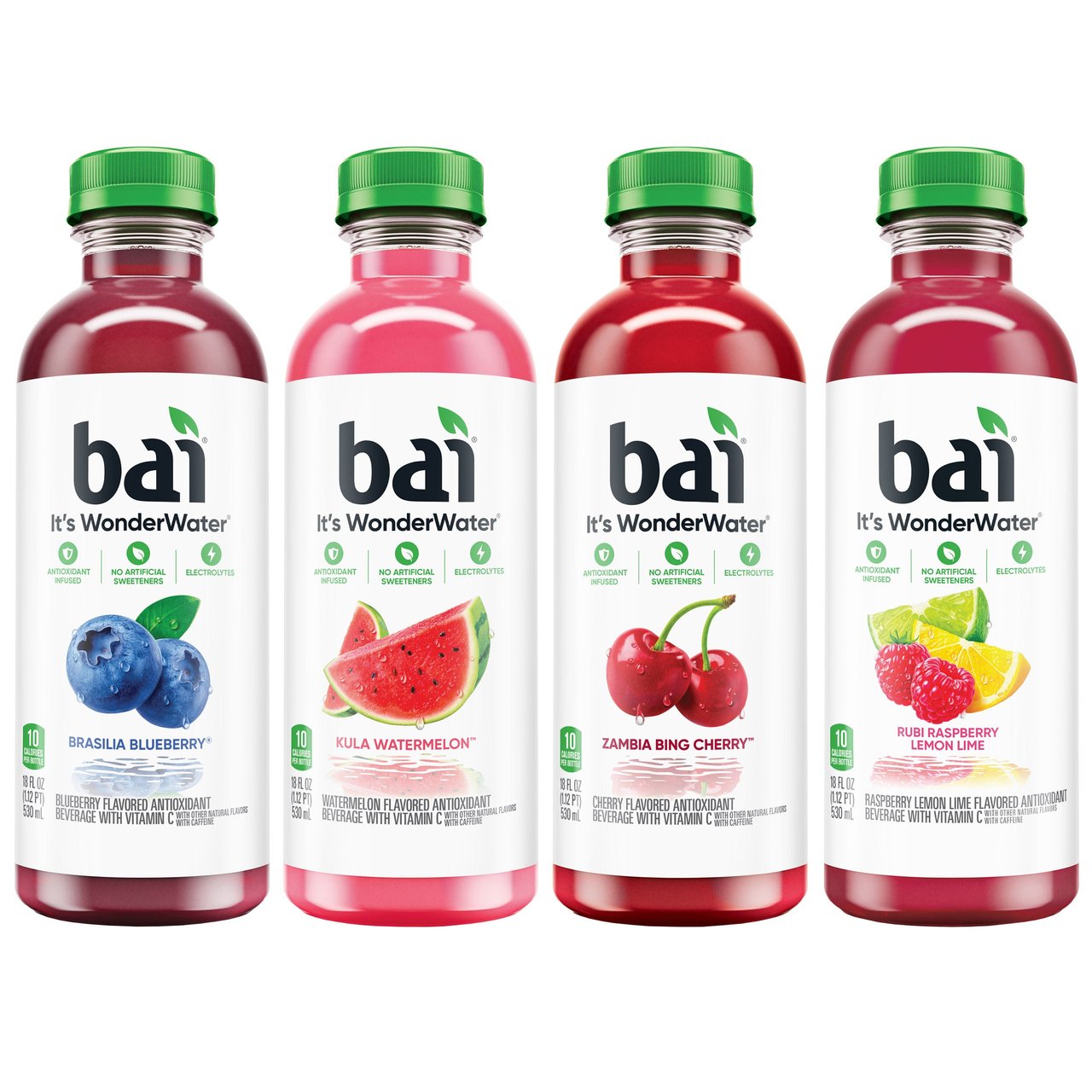 Bai It's WonderWater Variety Pack, 20 Count, 18 oz Bottles - Image 1