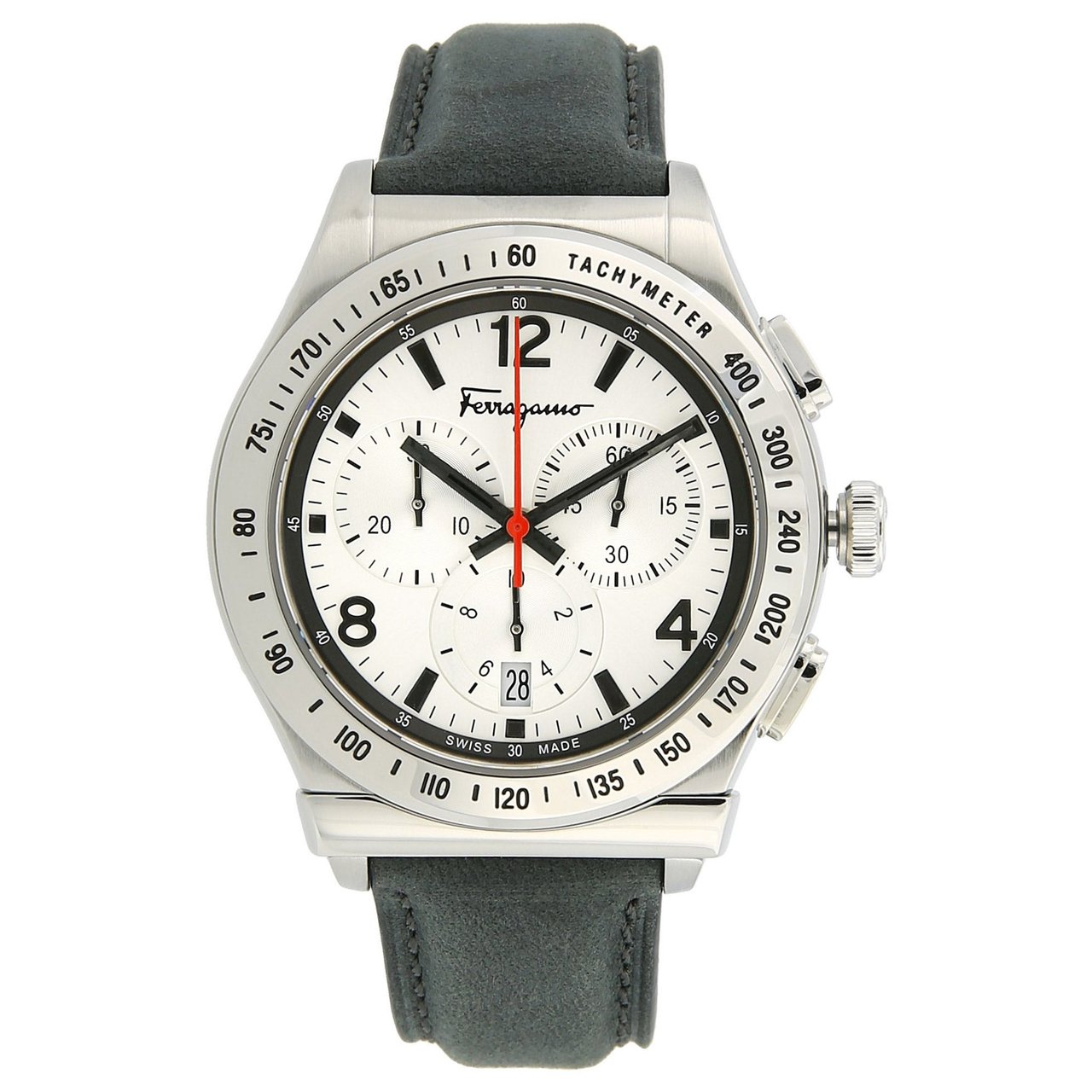 Salvatore Ferragamo 42MM Gray Strap Men's Watch - Image 1