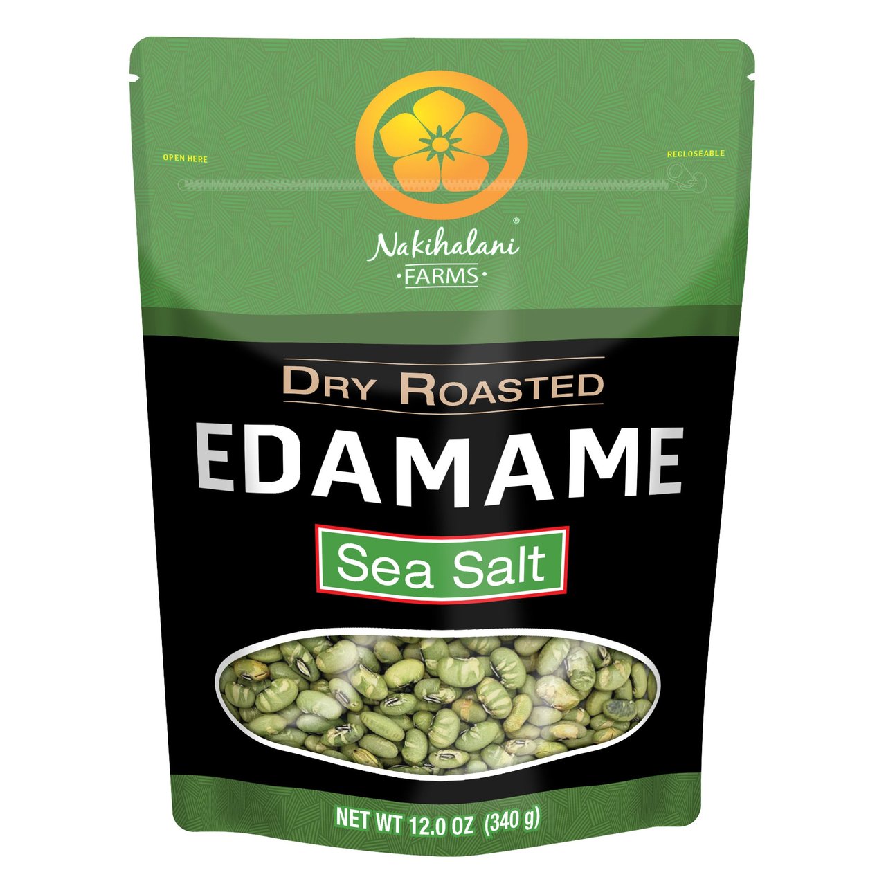 Nakihalani Farm Salted Roasted Edamame, 12 oz