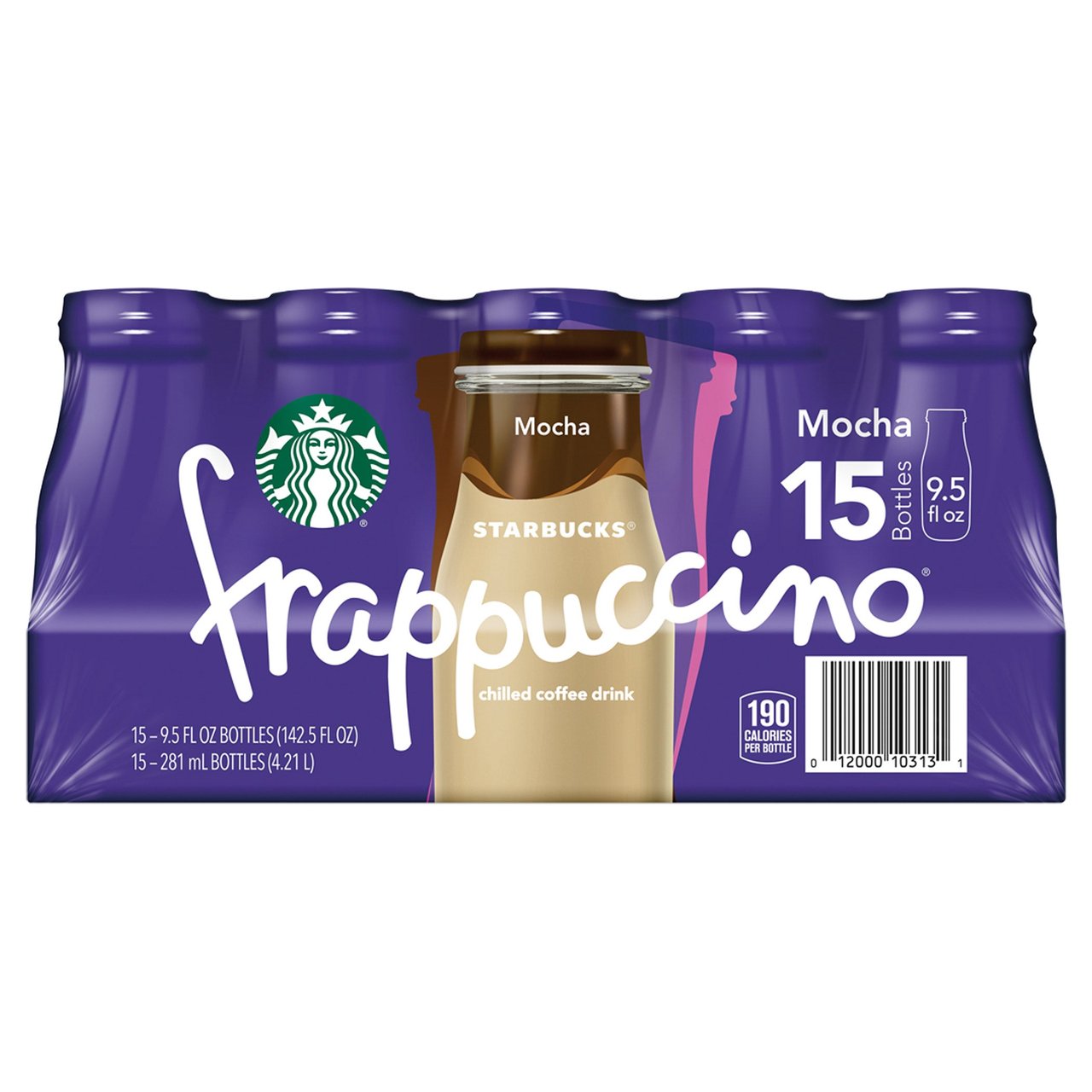 Starbucks Mocha Frappuccino 15/9.5 Ounce Bottles - Image 1