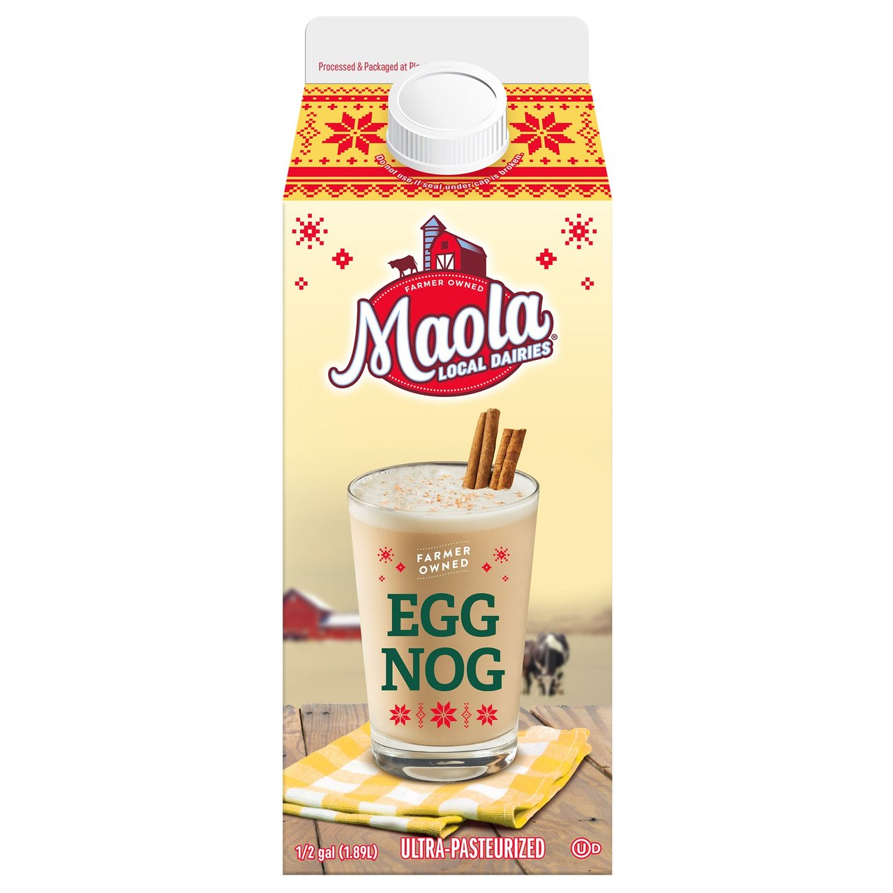 Maola Eggnog 64 fl oz - Image 1