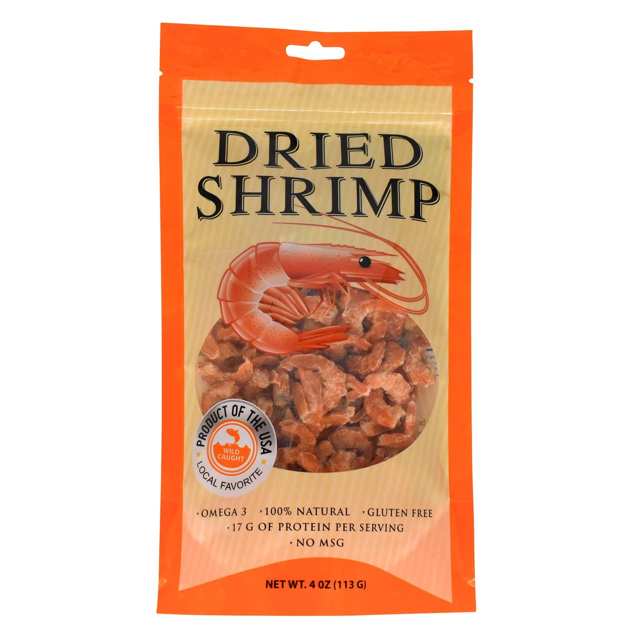 Hilo Fish Dried Shrimp 4 oz - Image 1