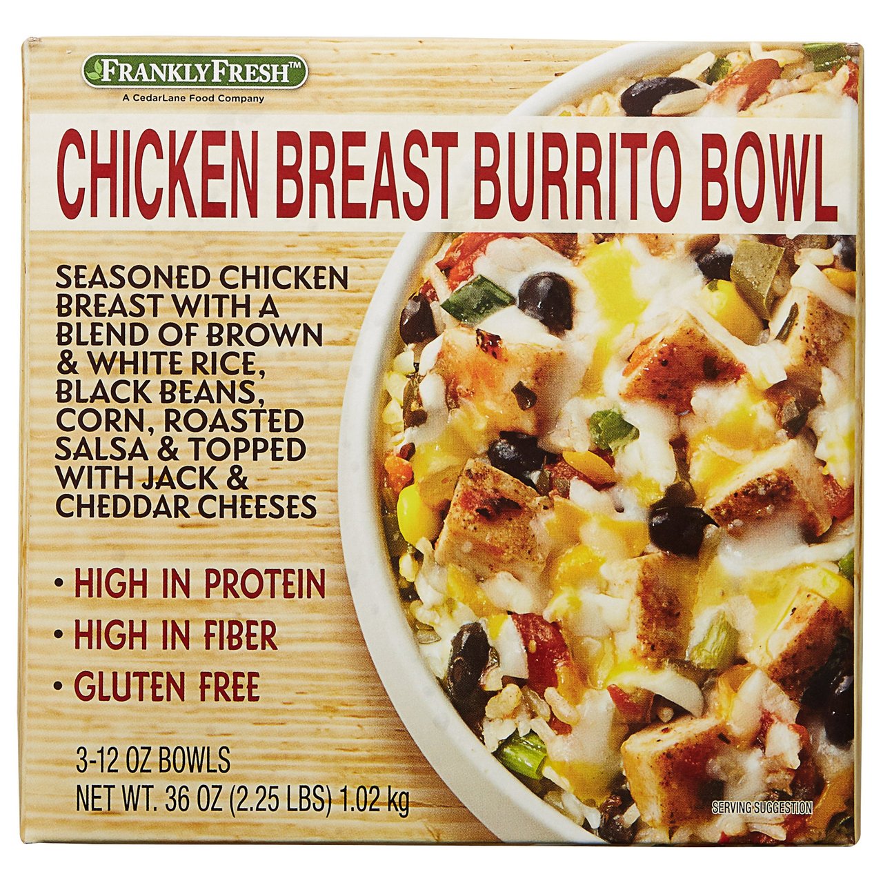 Frankly Fresh Chicken Burrito Bowl 3/12 oz - Image 1