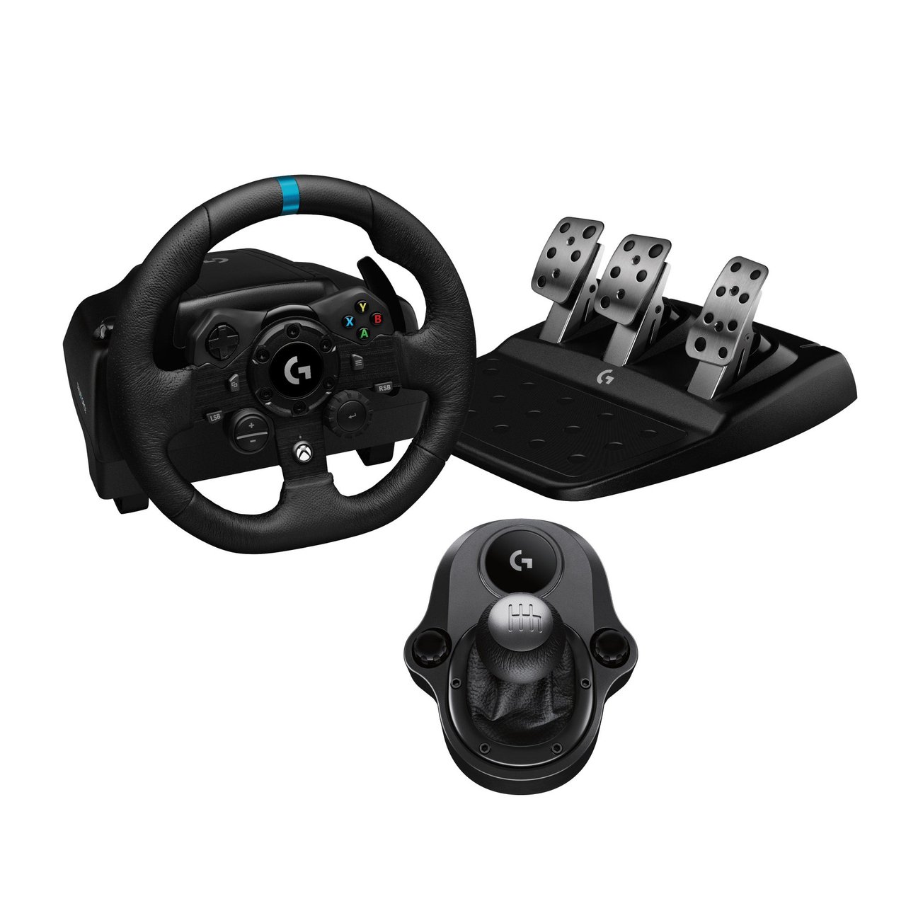 Logitech G923 Racing Wheel and Shifter Xbox Bundle - Image 1