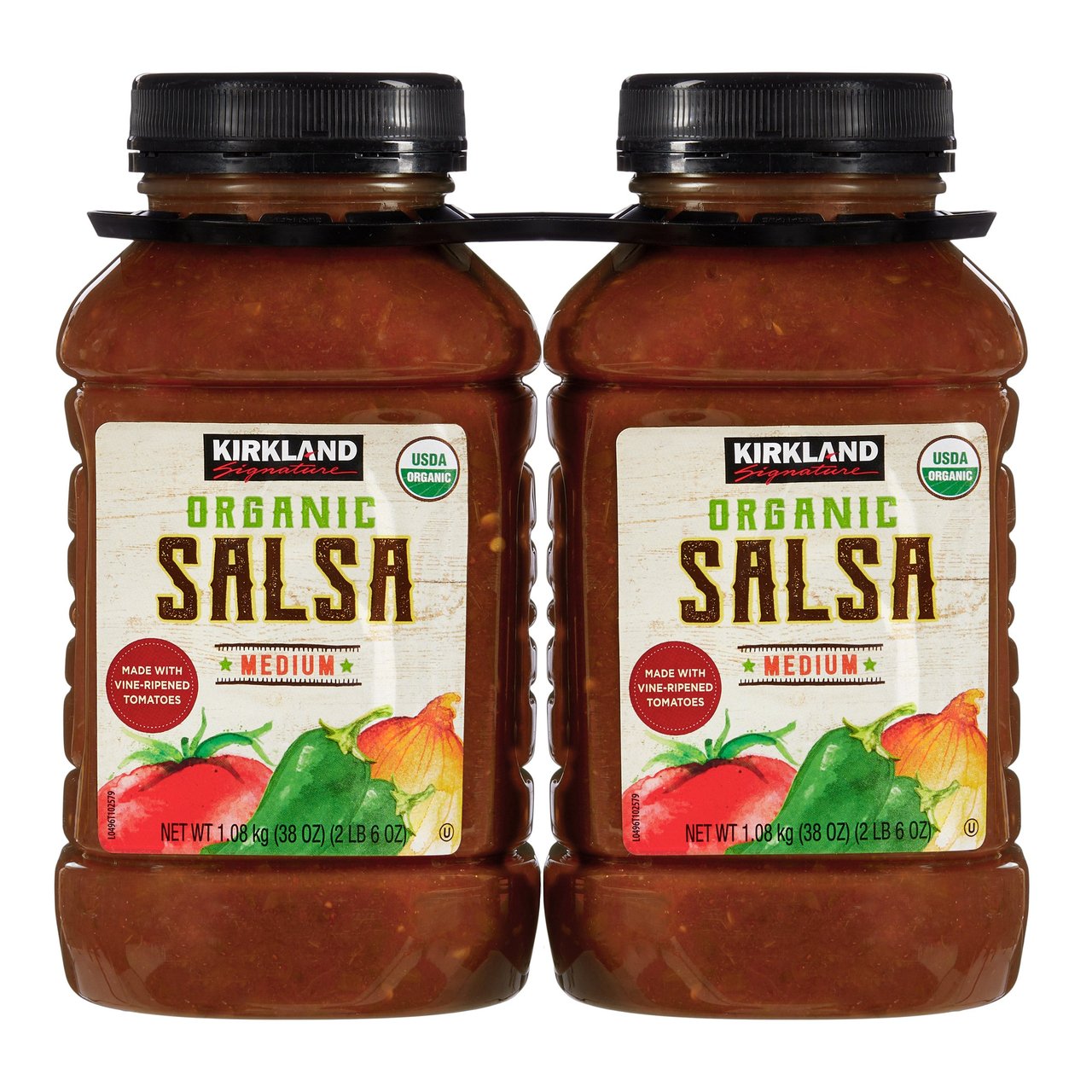 Kirkland Signature Organic Salsa, Medium, 38 oz, 2-Count - Image 1