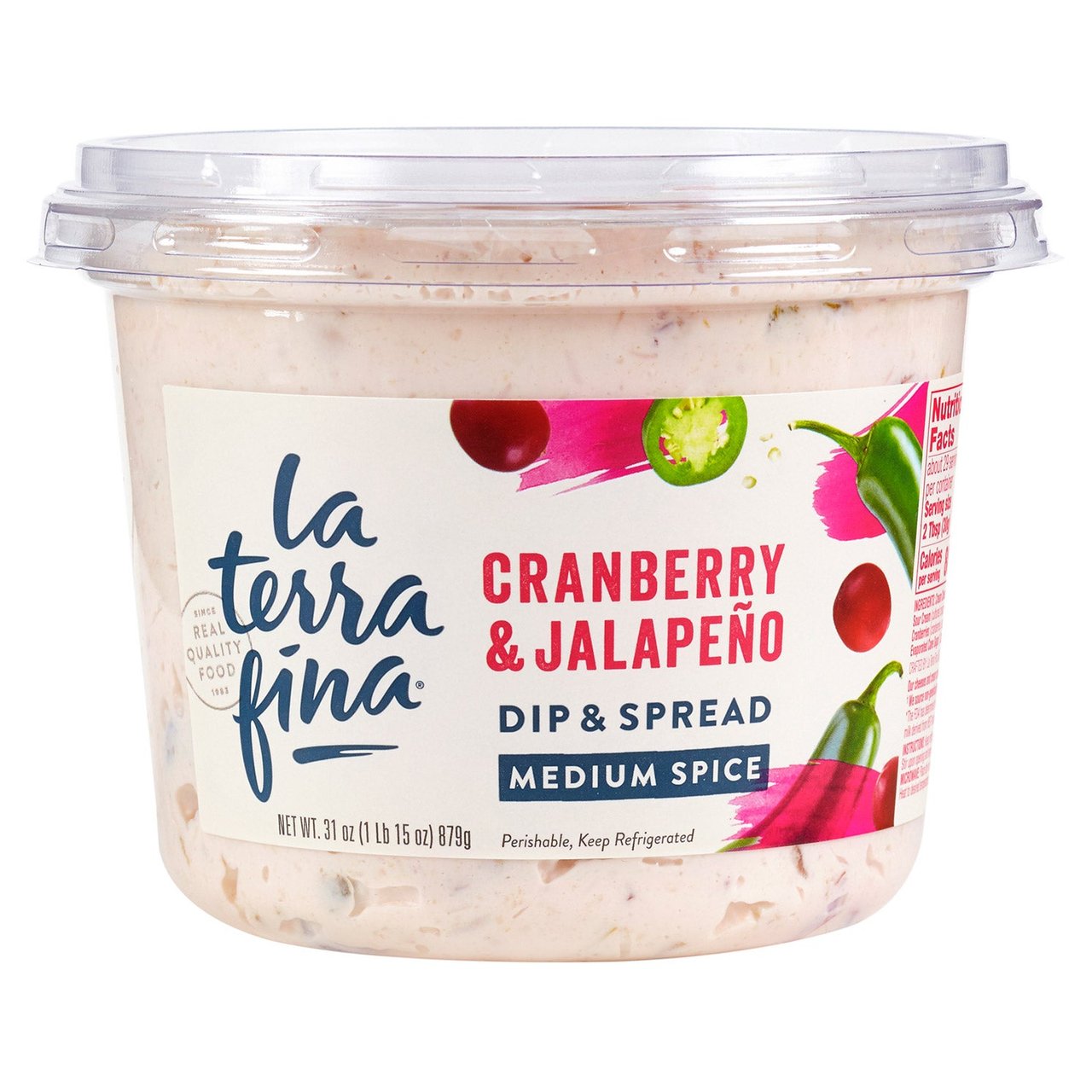 La Terra Fina Cranberry Jalapeño Dip 31 Ounce Container