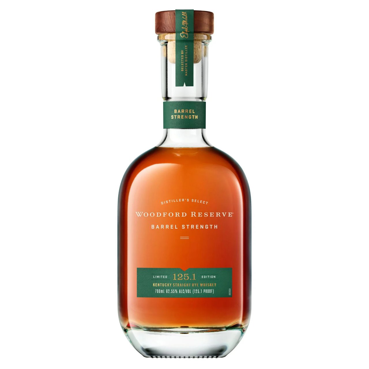 Woodford Reserve Barrel Strength Rye Whiskey 125.1 Proof Kentucky 700mL - Image 1