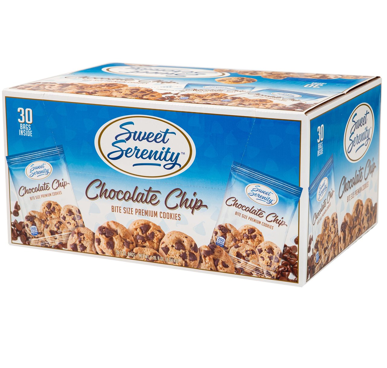 Sweet Serenity Bite Size Premium Chocolate Chip Cookies, 30 ct / 2 oz - Image 1