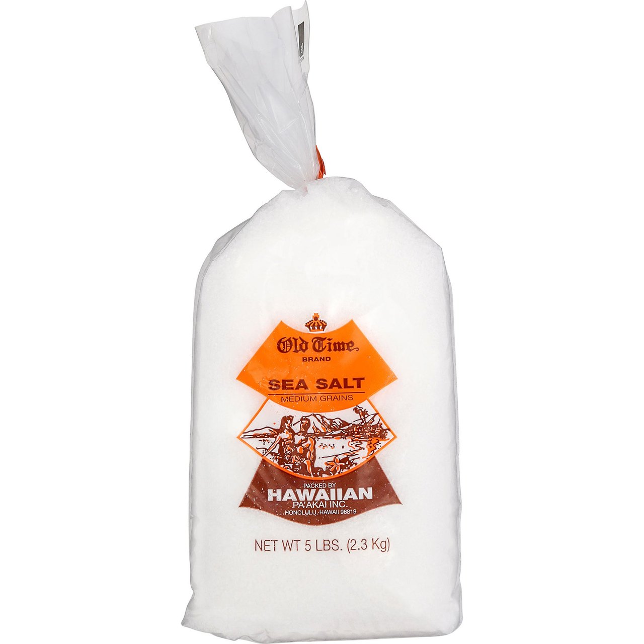 Old Time Brand Sea Salt, Net Wt 5 lb - Image 1