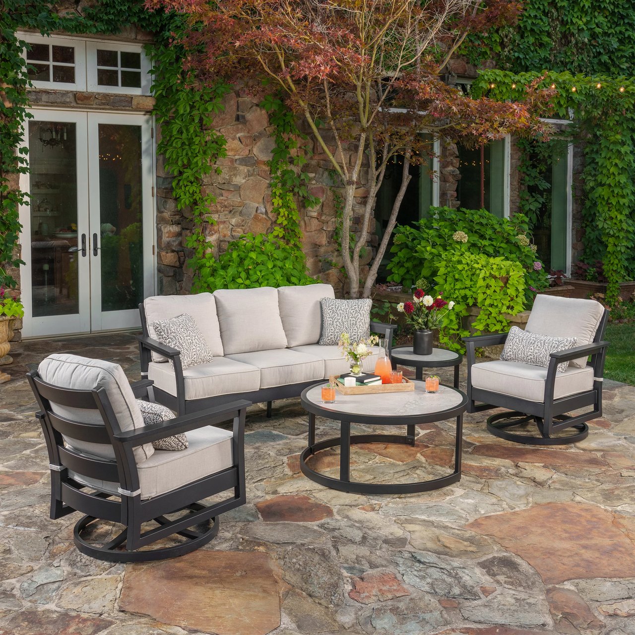 SunVilla Fairchild 5-Piece Outdoor Patio Seating Set - Image 1