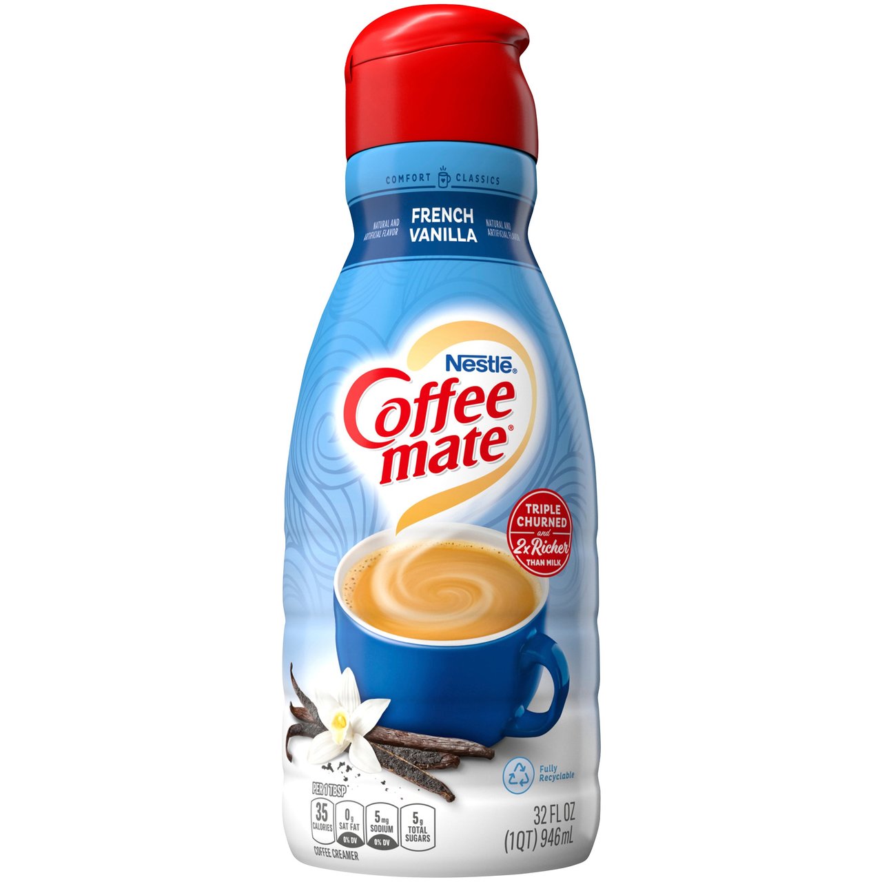 Coffee-Mate French Vanilla Creamer 32 oz - Image 1