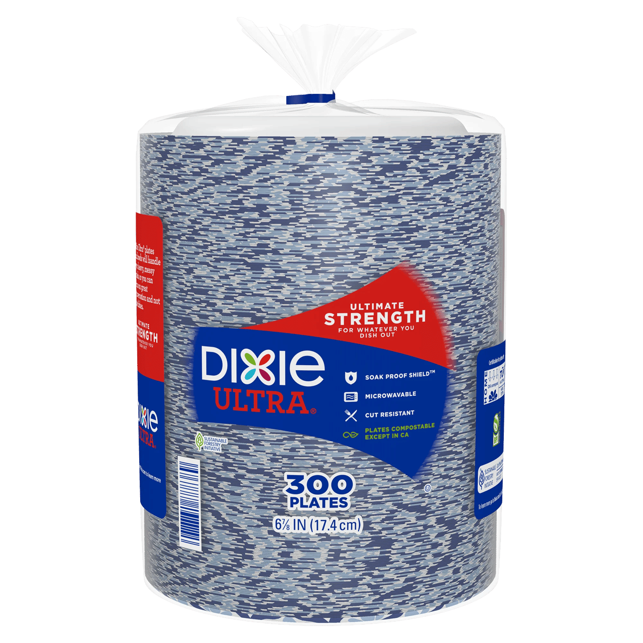 Dixie Ultra 6 7/8" Paper Plate 300 CT - Image 1