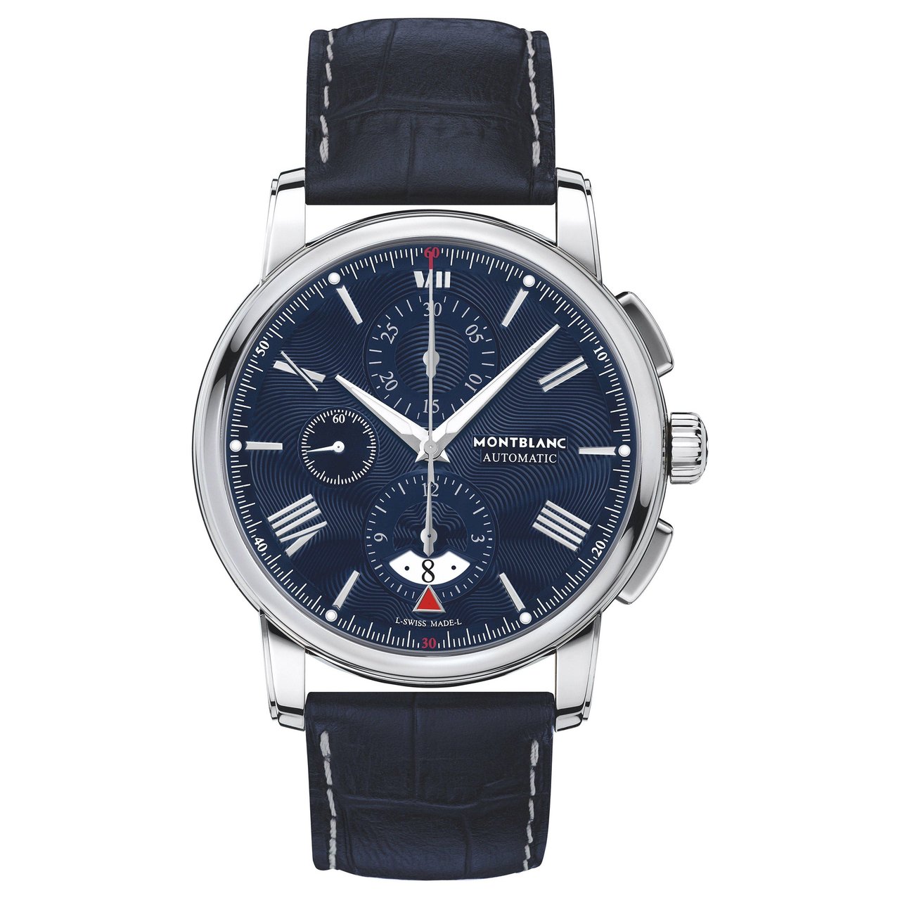 Montblanc 4810 Chronograph Blue Leather Bracelet Men's Automatic Watch