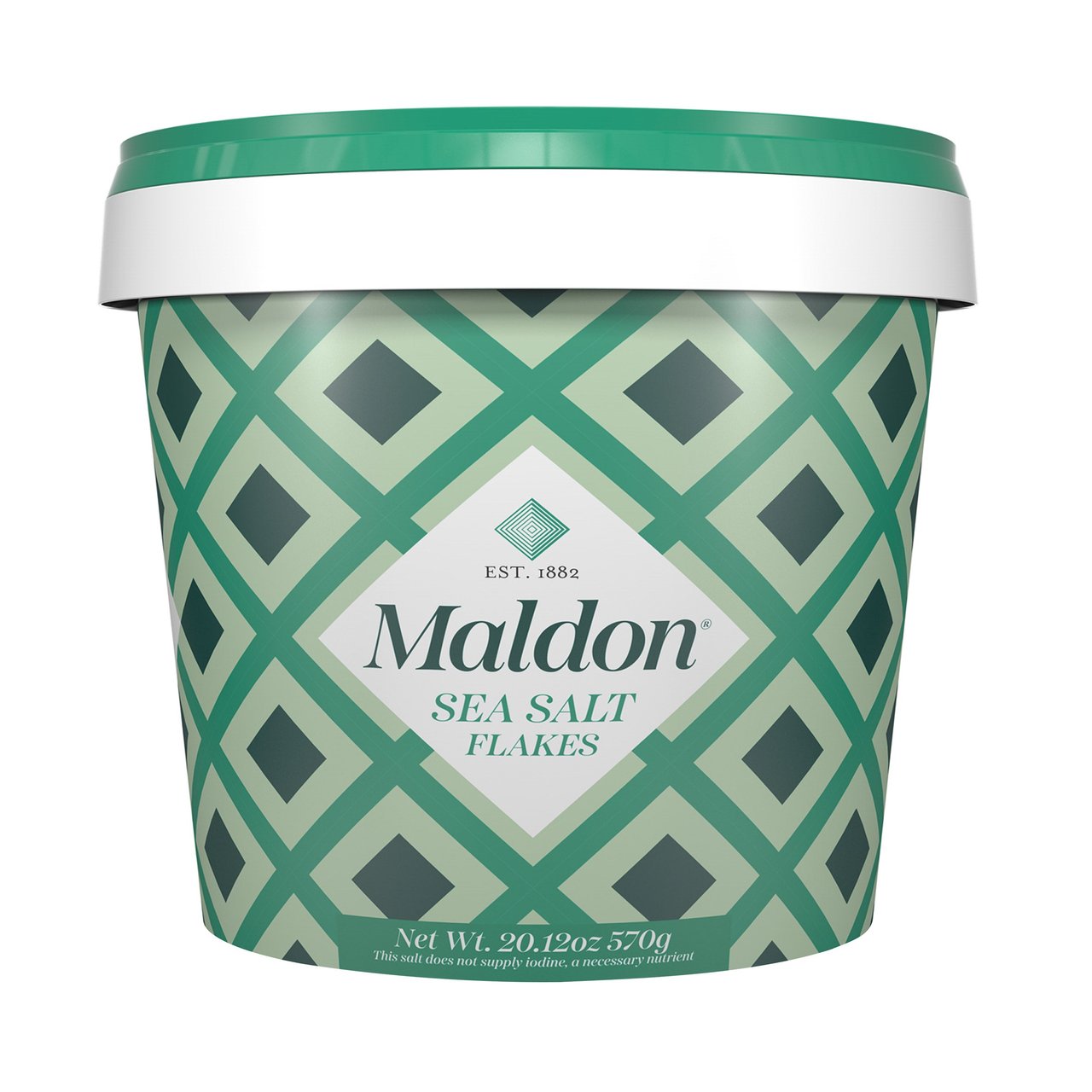 Maldon Kosher Sea Salt Flakes 20.12 Ounce Container - Image 1