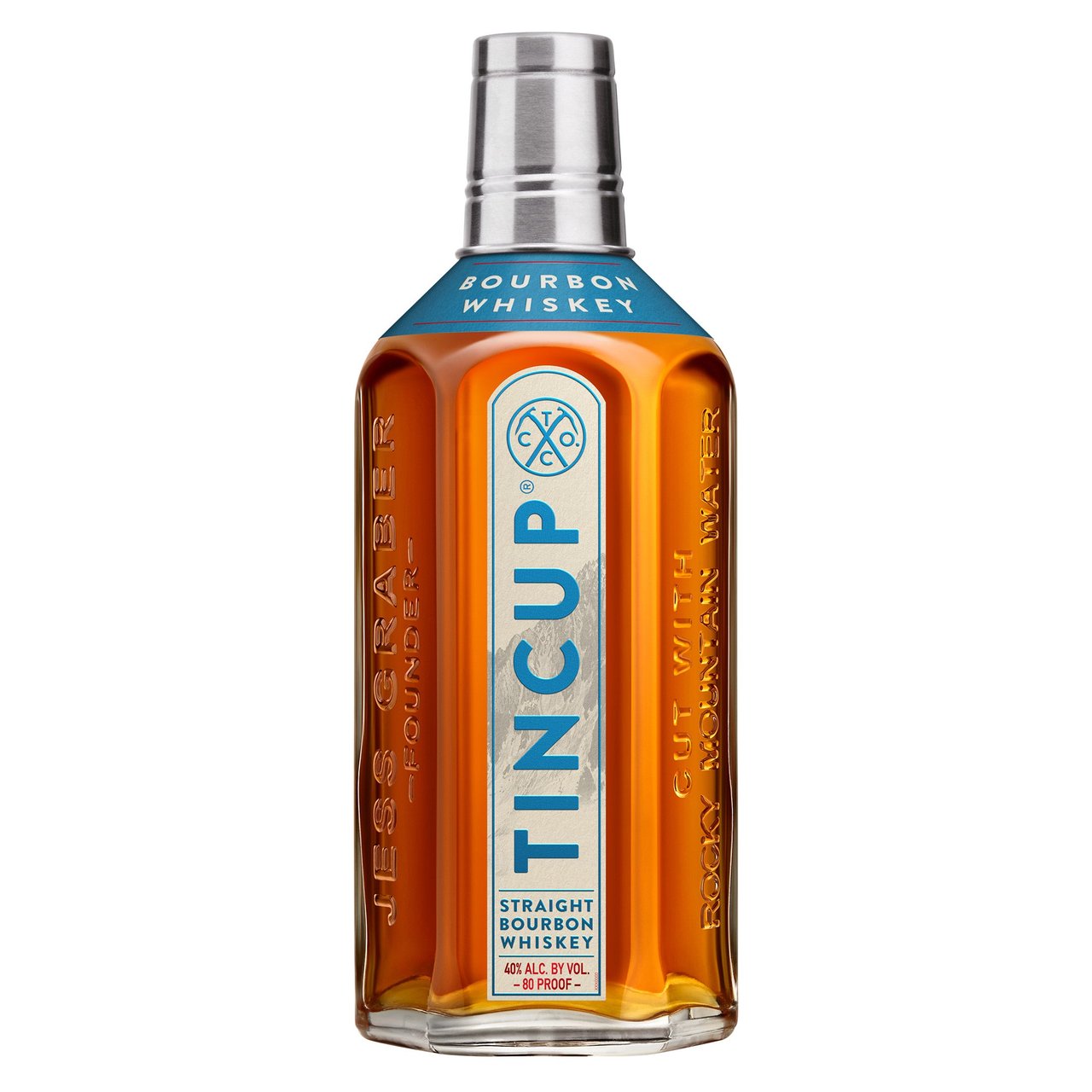 Tin Cup Straight Bourbon Whiskey Indiana 1.75L - Image 1