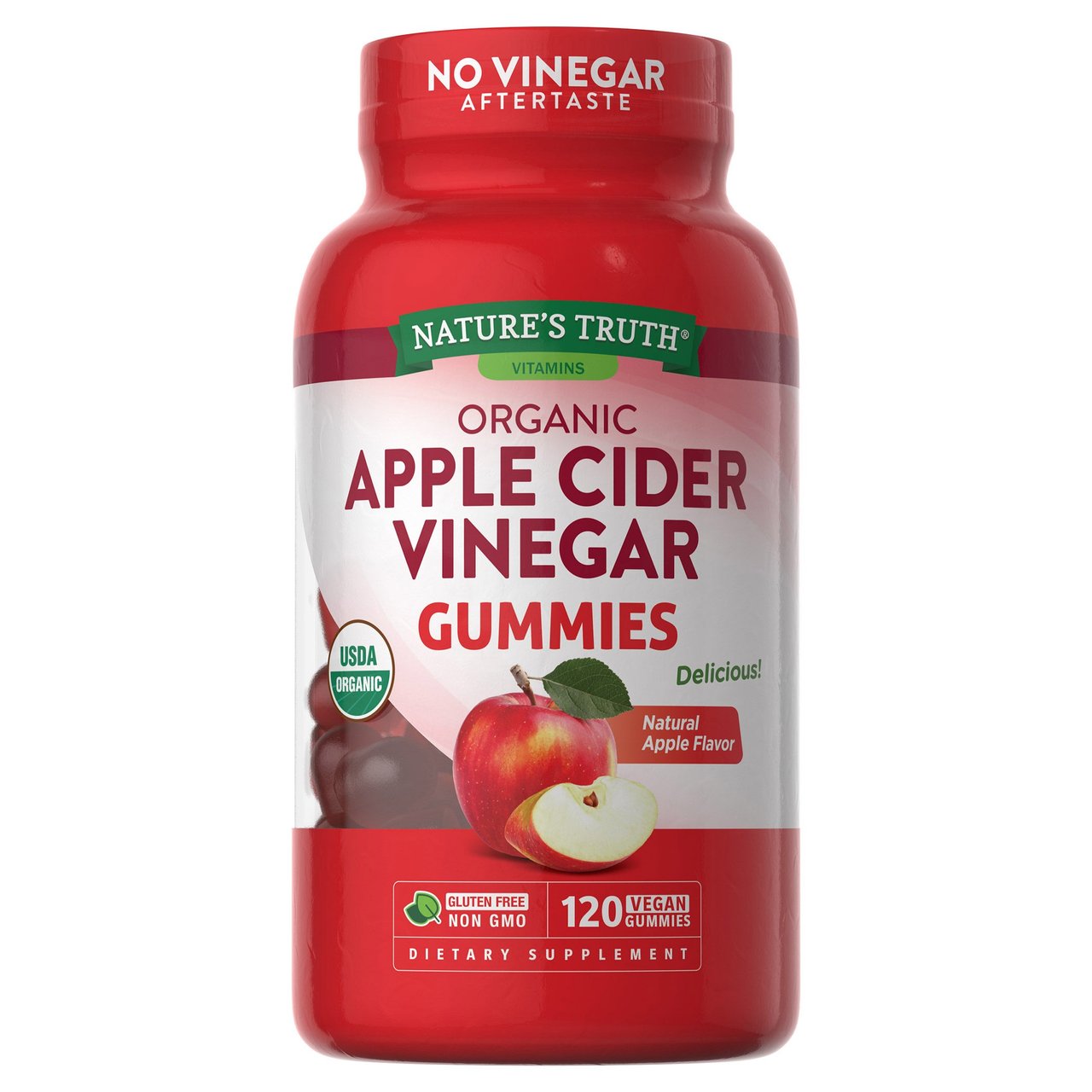 Nature's Truth Organic Apple Cider Vinegar 500mg 120 Gummies - Image 1