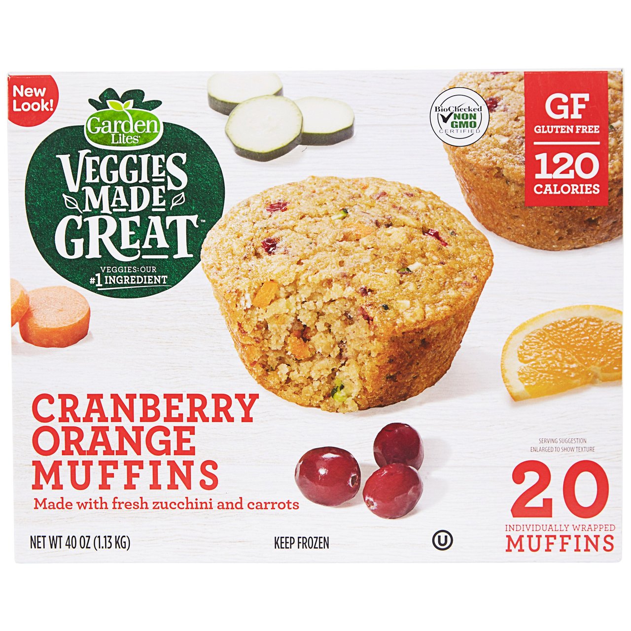 Garden Lites Cran-Orange Muffin 20 Count Box - Image 1