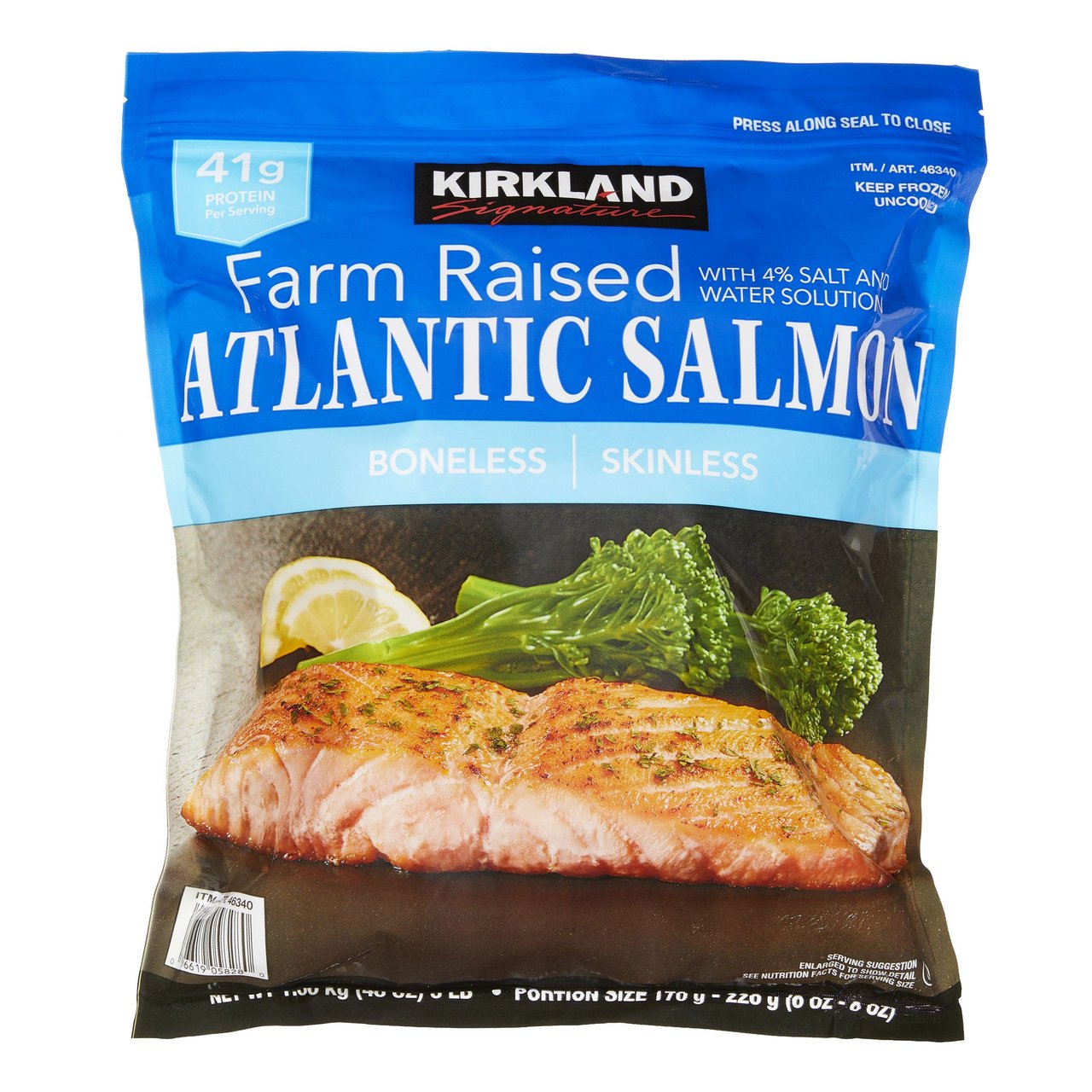 Kirkland Signature Farmed Atlantic Salmon 3 lb - Image 1
